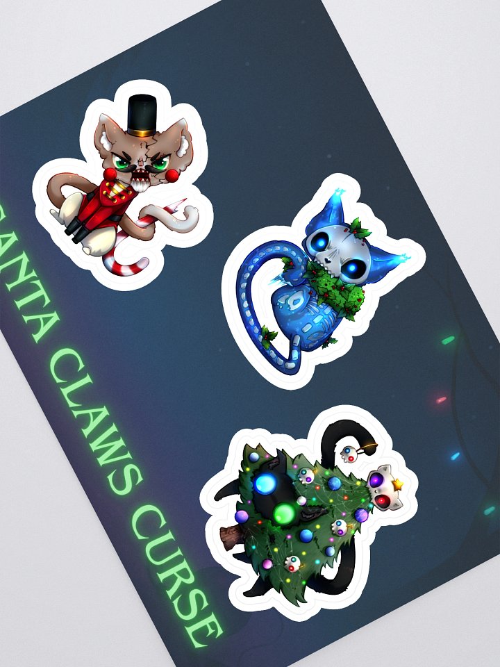 Santa Claws' Curse Sticker Sheet product image (1)
