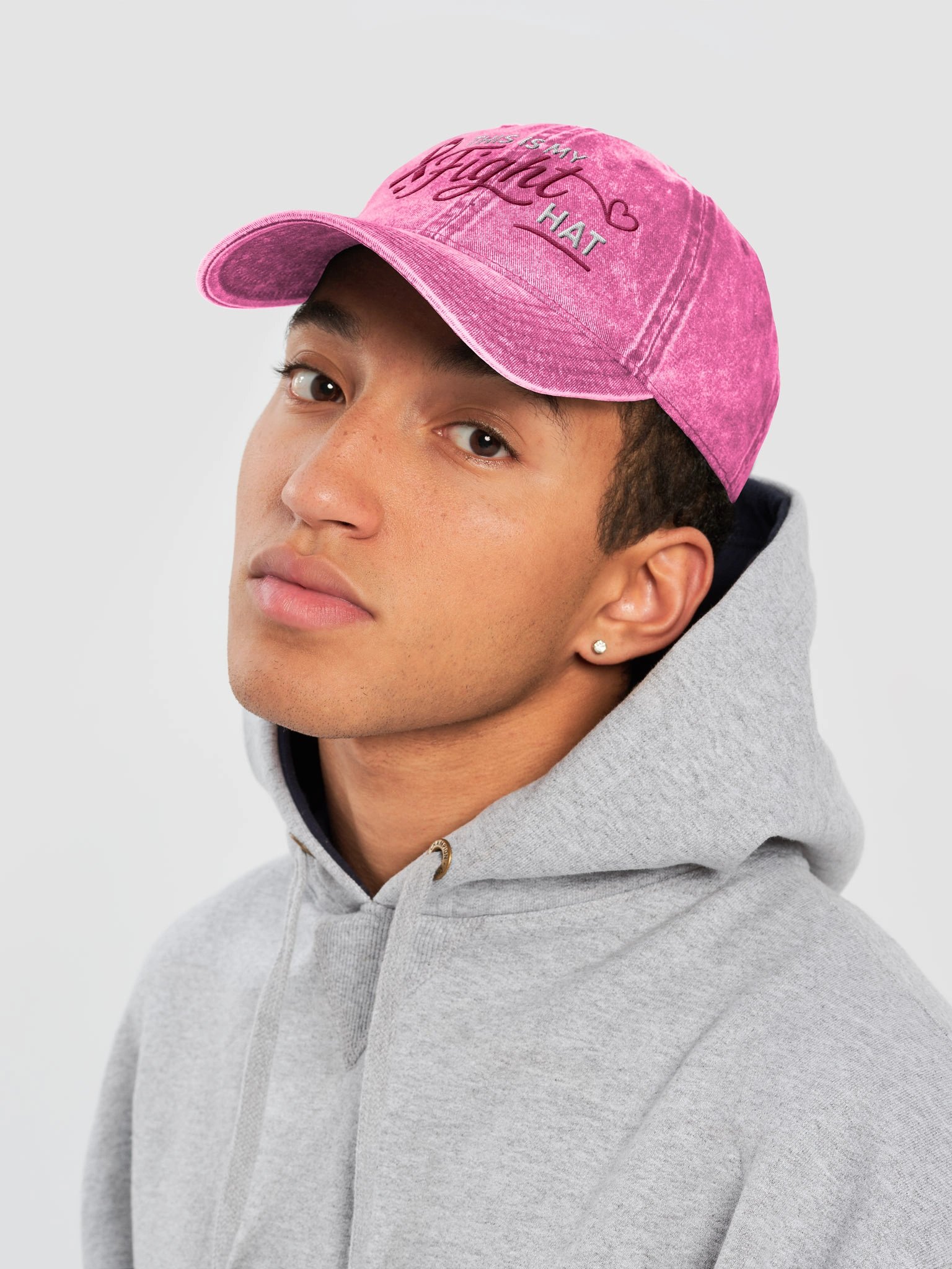 This Is My Fight Hat Pink Ribbon Dad Hat product image (12)
