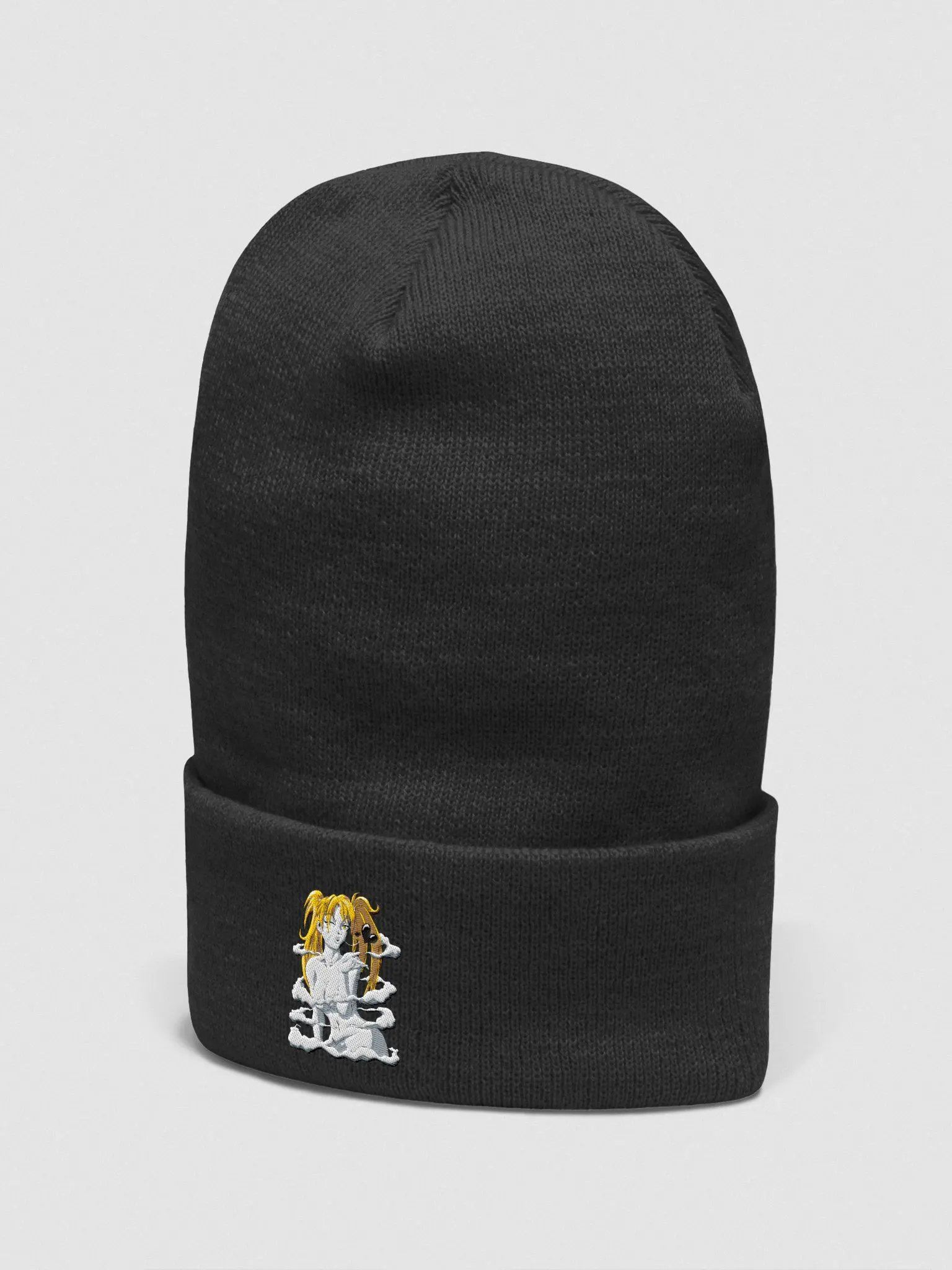 Whimsical Kiss Yellow Ponytail Beanie - Stylish & Comfortable Hat for Women with Ponytail Opening product image (2)
