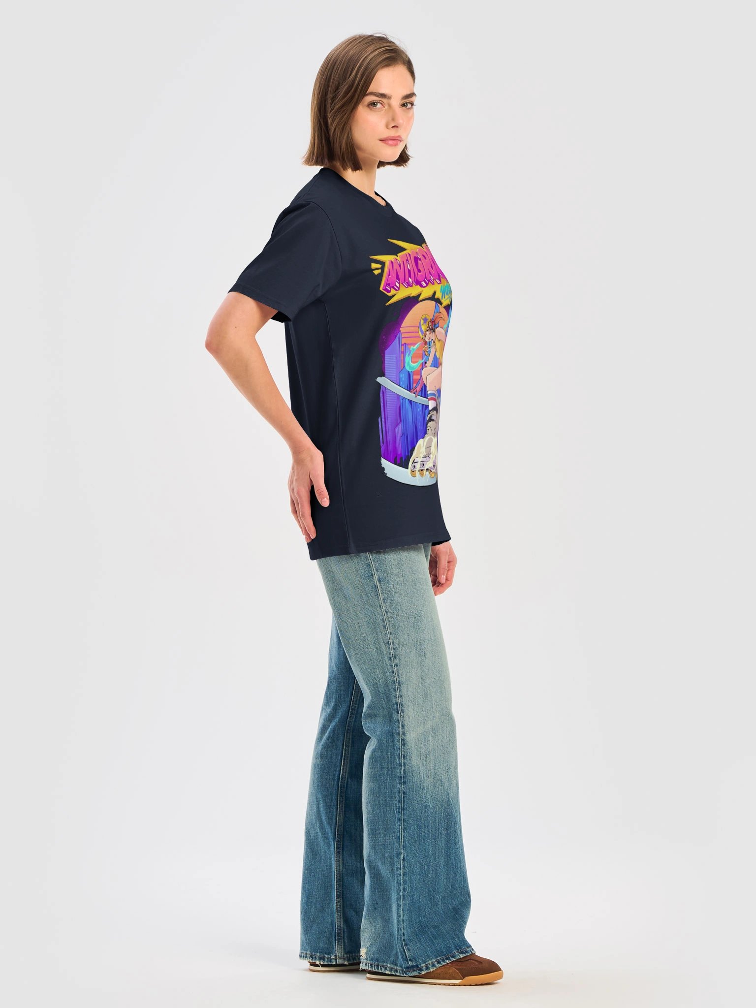 Spray Trail Relaxed Fit T-Shirt | Retro Graffiti Skater Streetwear Tee product image (5)