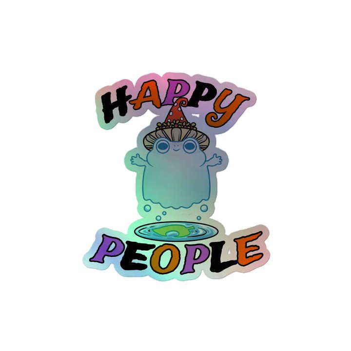 'Froggy Apparitions' Holographic Sticker product image (2)