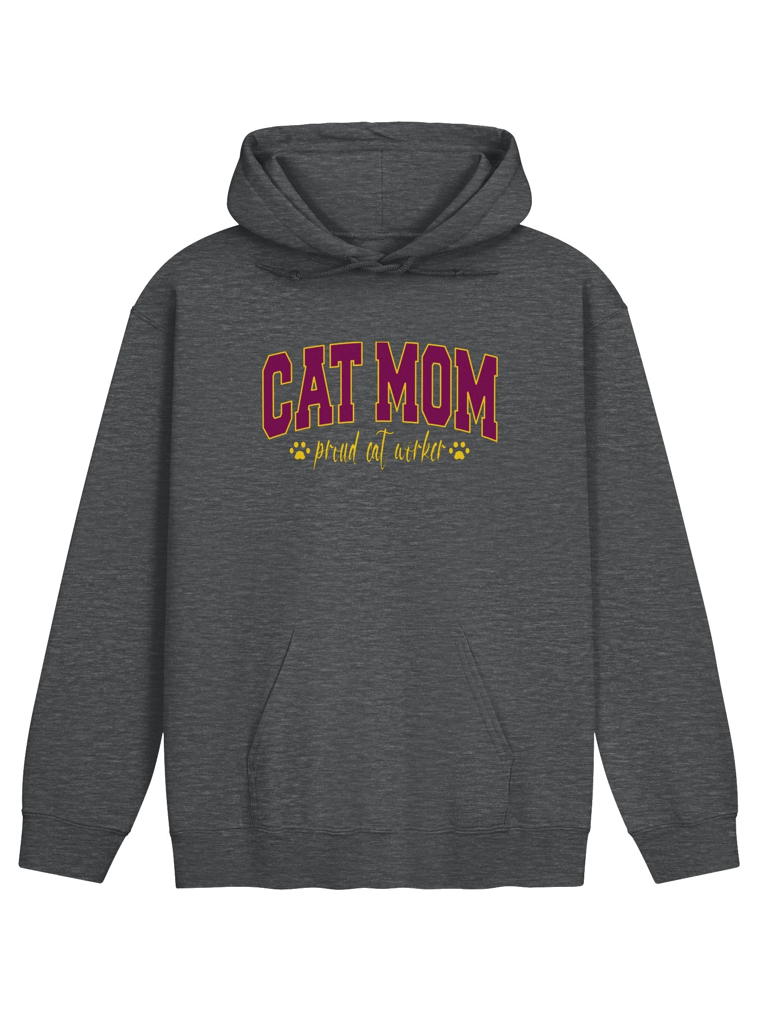 Cat Mom 2 (proud cat worker) - Unisex Adult Hoodie product image (1)