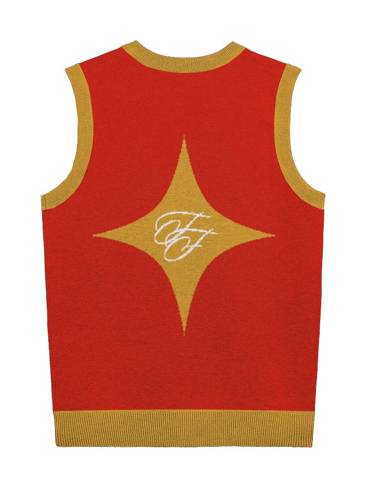 F&F Script Rivalry Knitted V-Neck Vest product image (6)