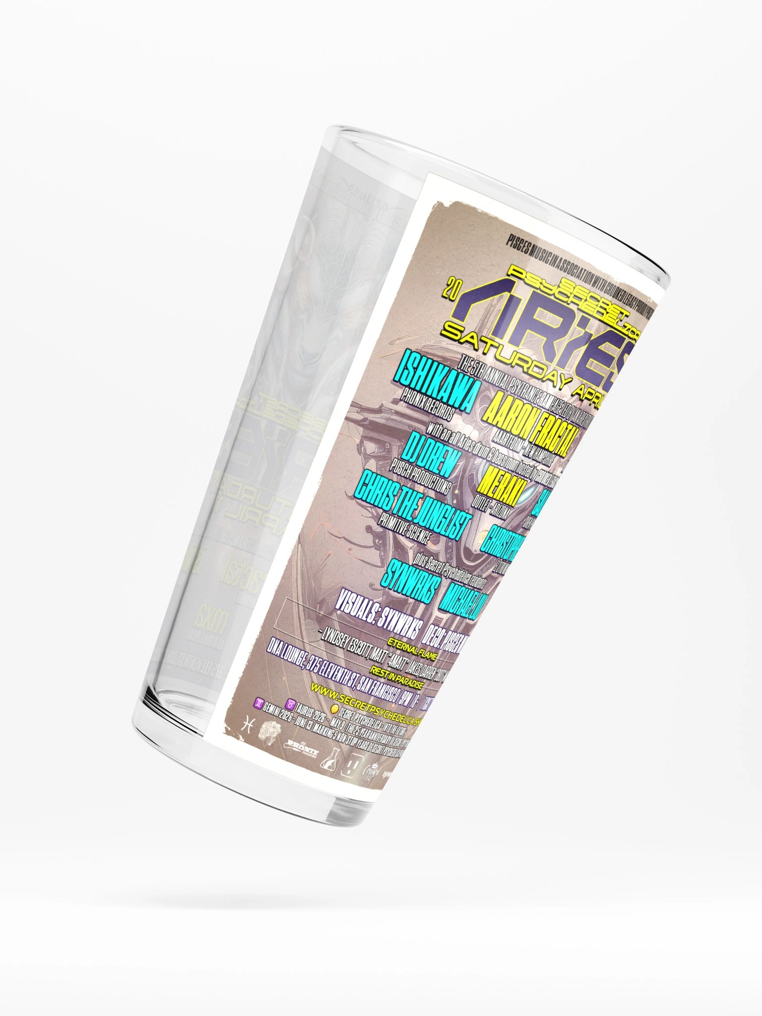Aries 2026 Shaker Pint Glass product image (2)