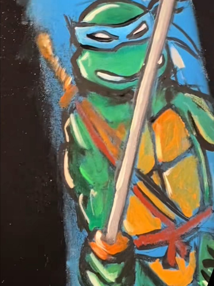 4 Piece TMNT Painting Set - All 4 Turtles on 4x 11x14 inch canvas product image (2)