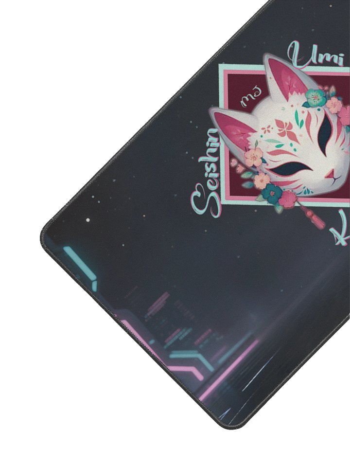 Neon Kitsune Desk Mat product image (2)