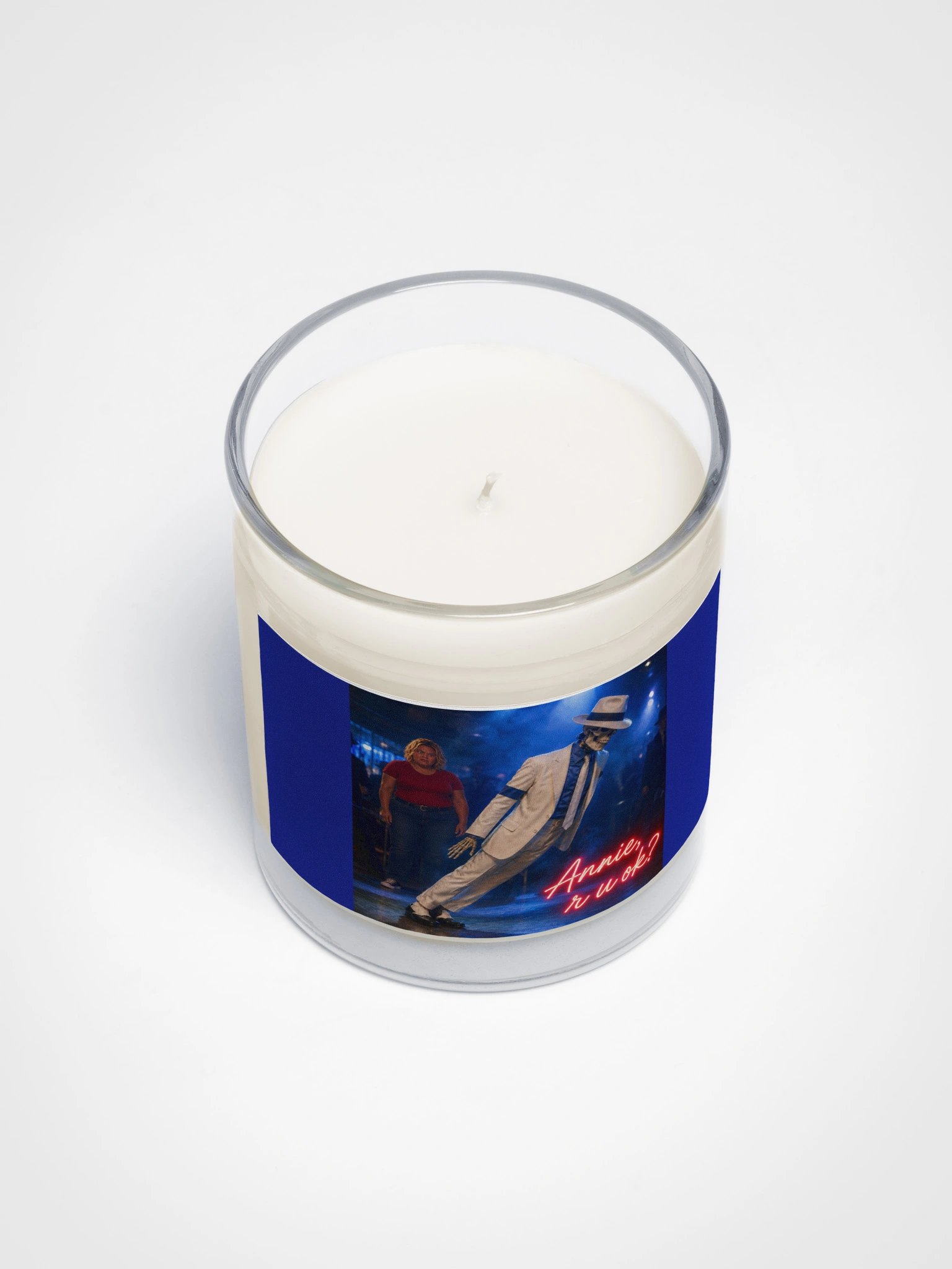 ''Annie, Are You OK?" 2.0 Soy Wax Candle In A Clear Glass Jar product image (2)