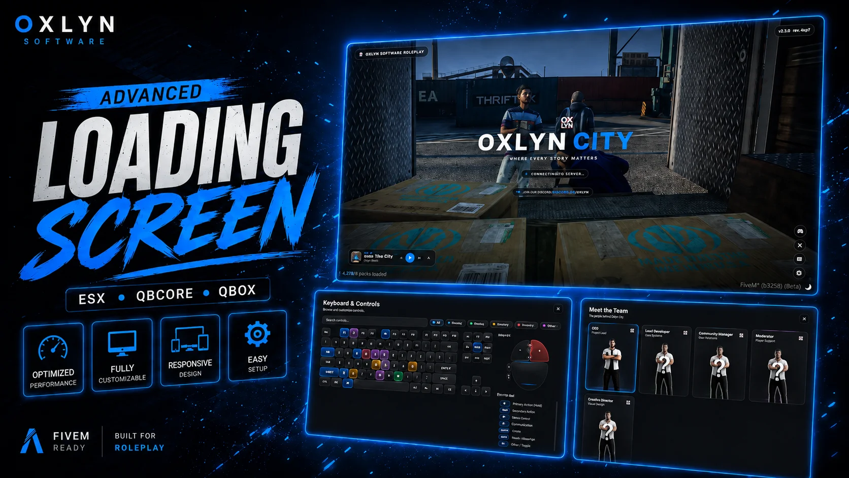 FiveM Loading Screen Script 🖥️ In-Game Editor, +15 Templates & Music Player (Standalone) product image (1)