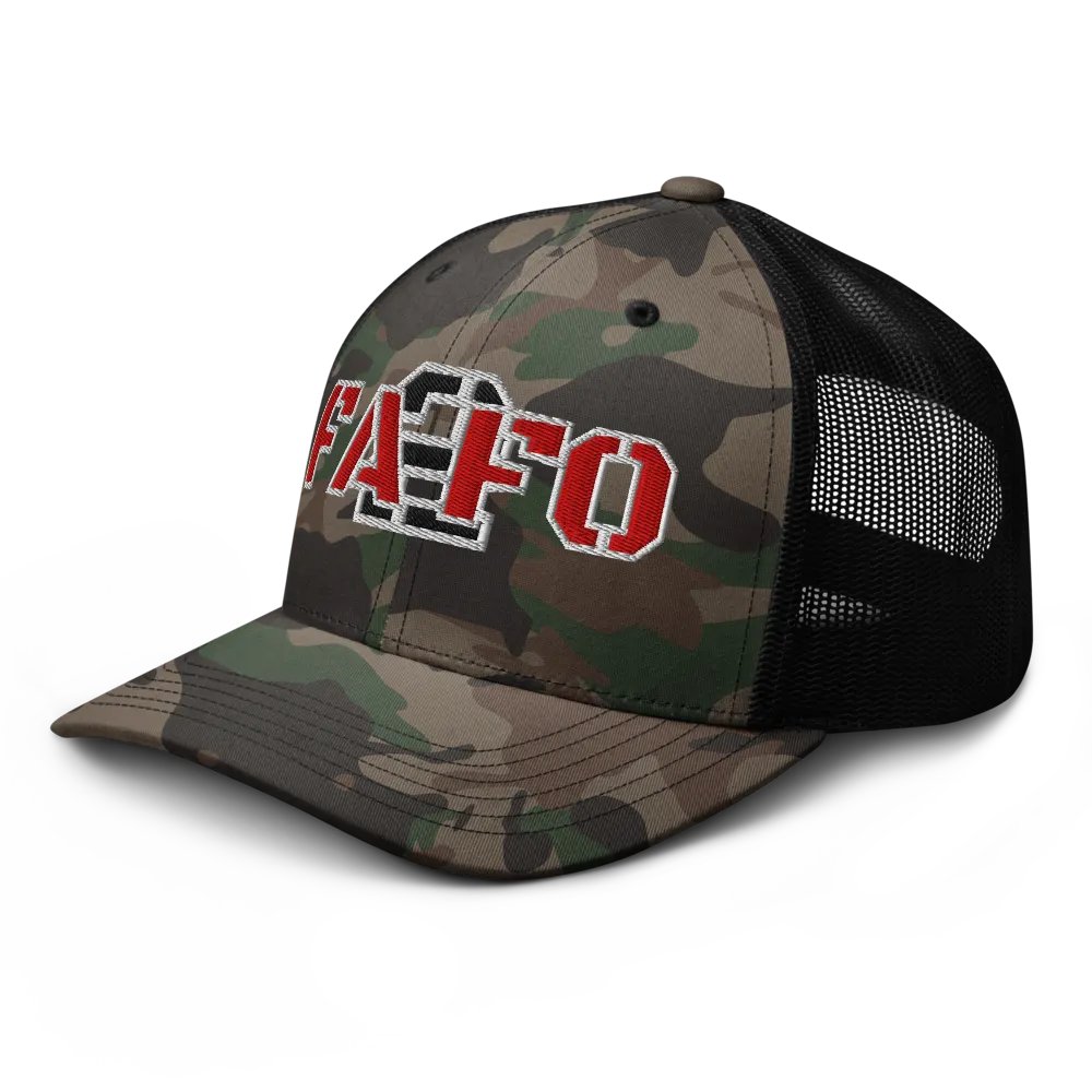 FA2FO Camo Trucker Hat product image (6)