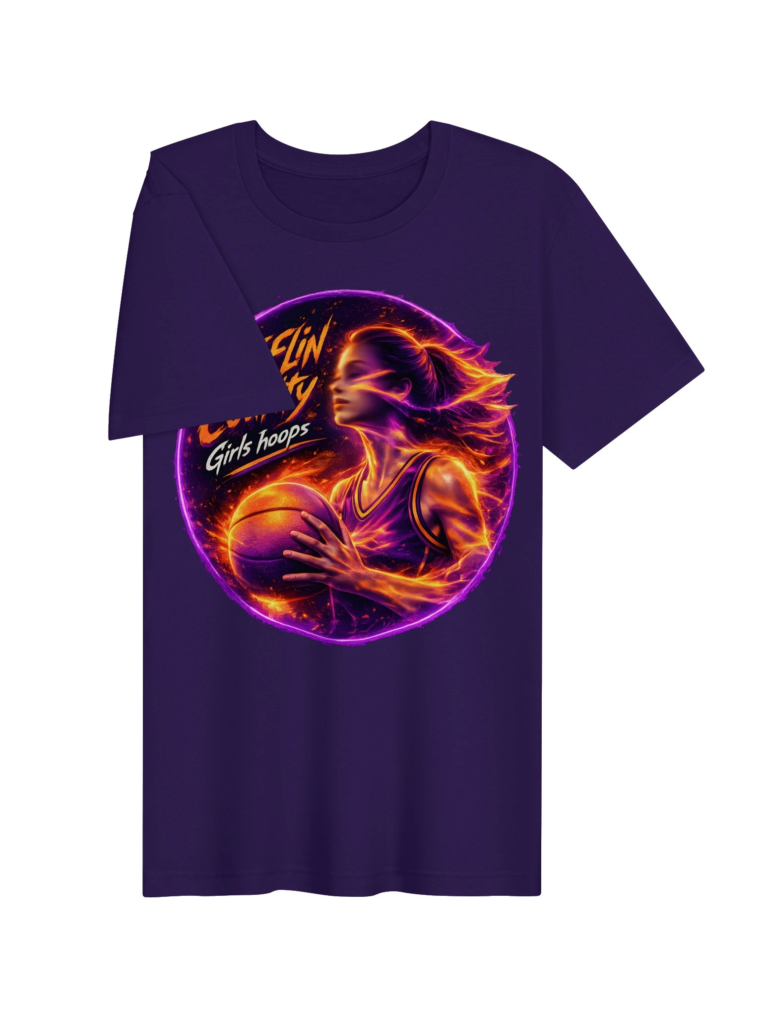 She's On Fire Basketball Tee product image (8)
