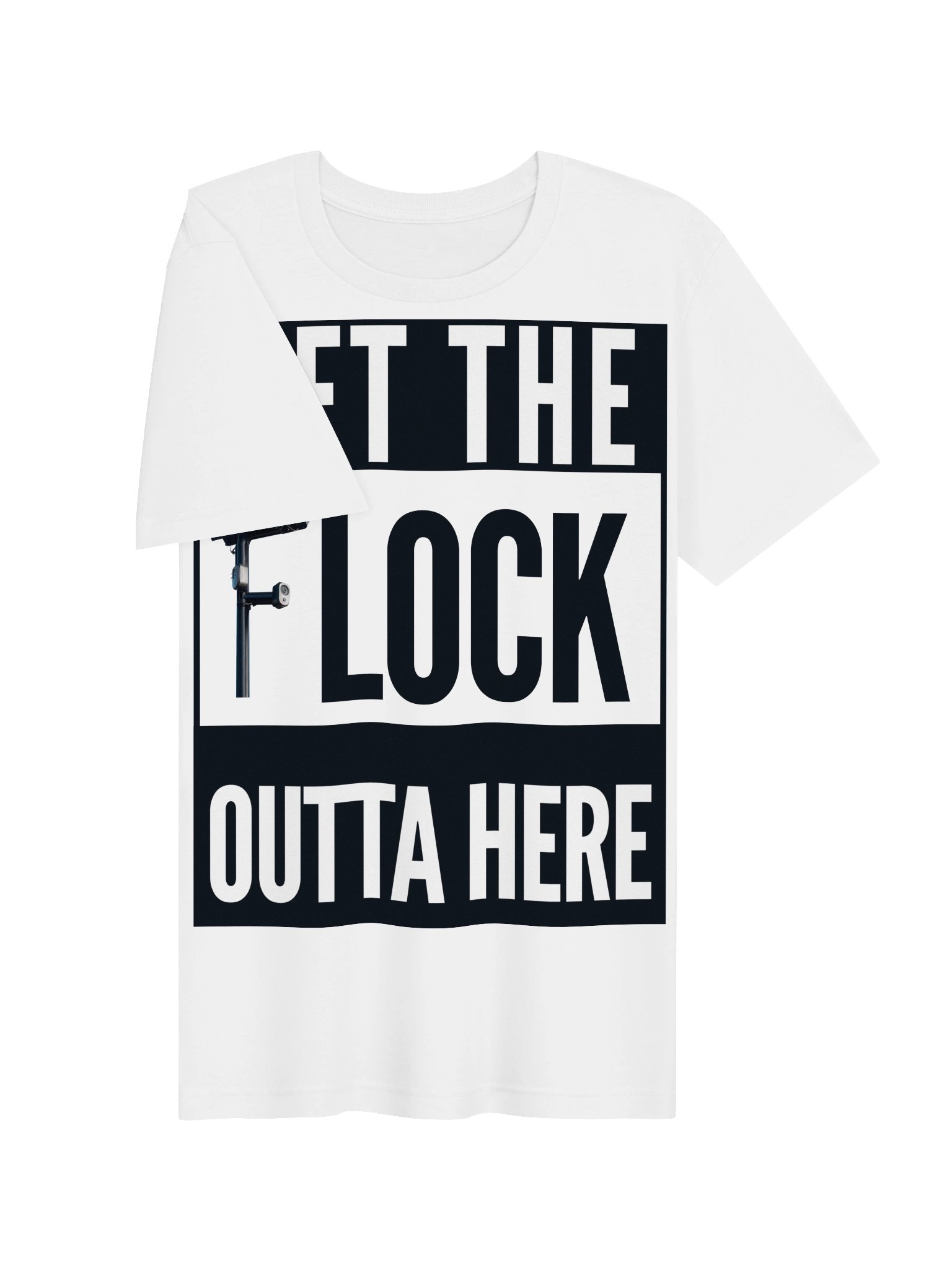 GET THE FLOCK OUTTA HERE — Jake Underwood Show White T-Shirt product image (3)