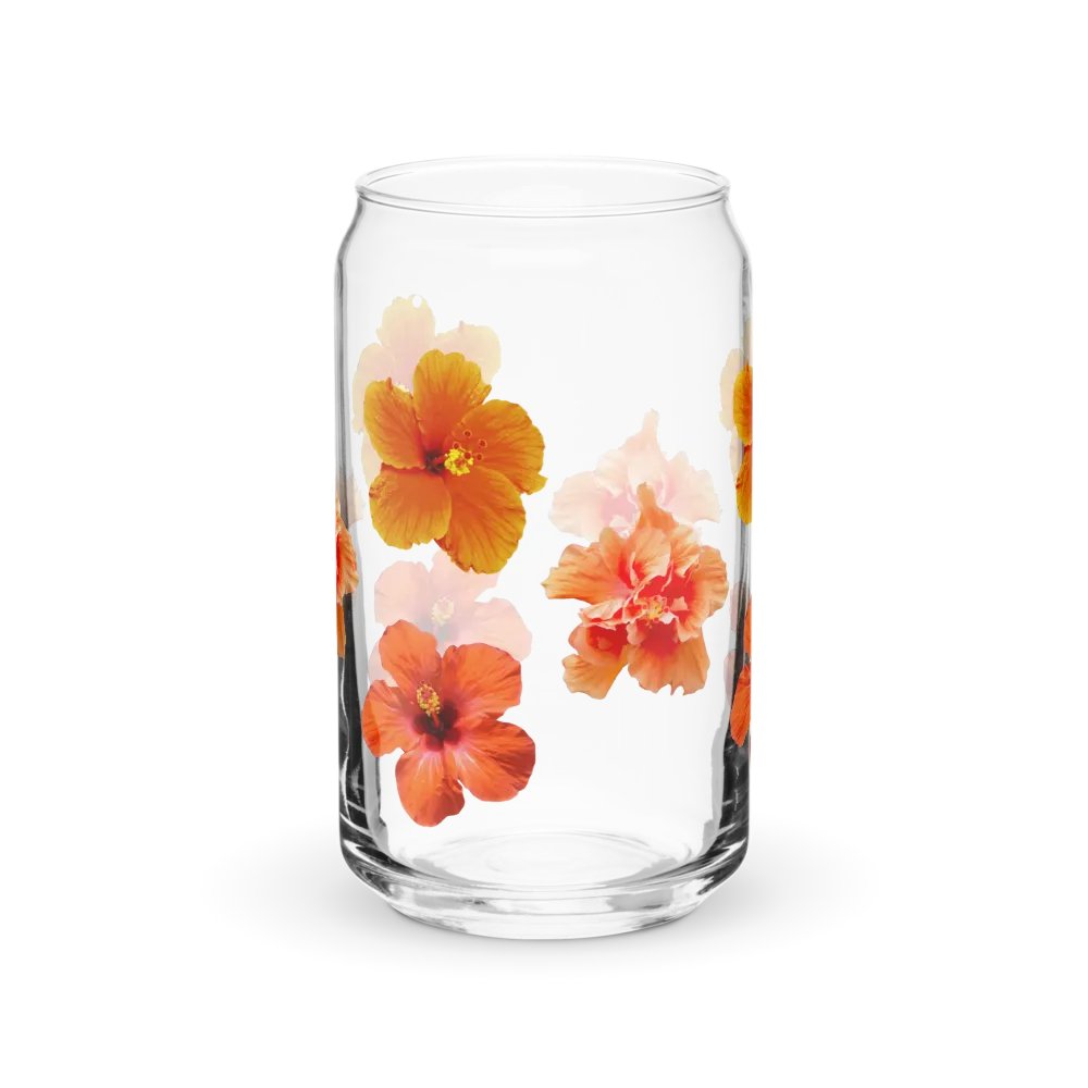 Orange Hibiscus Can Glass product image (2)