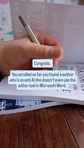 Anyone else or is this just me?? (Joking 😂) 

In all seriousness, I do use Microsoft Editor but that is the LITERAL extent of...