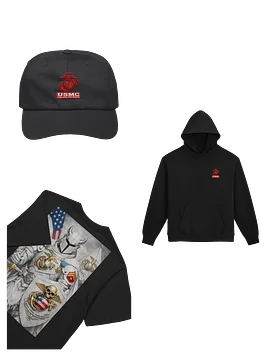 USMC EGA Red — White Knight Marine Bundle