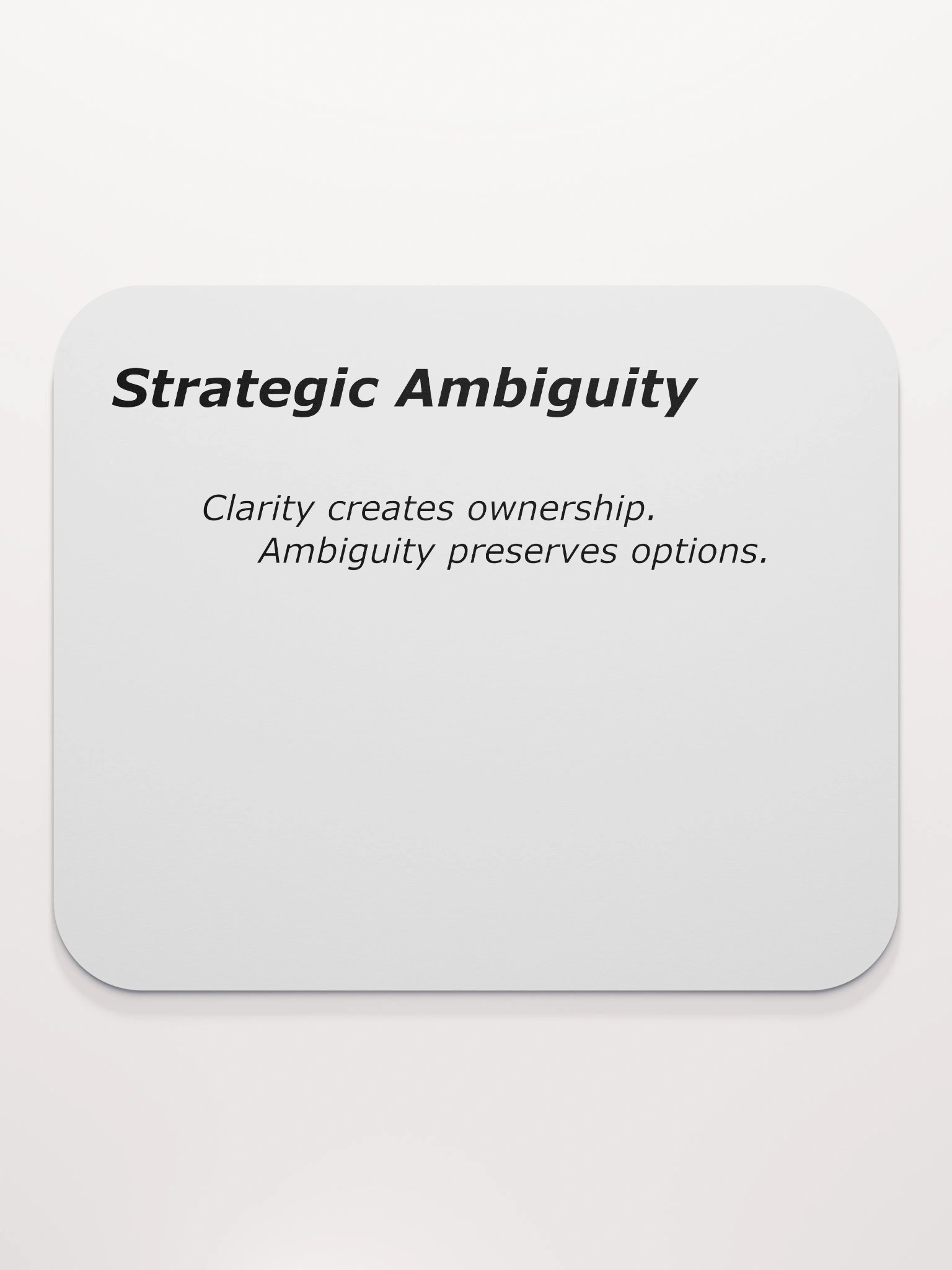 Strategic Ambiguity Mouse Pad product image (2)