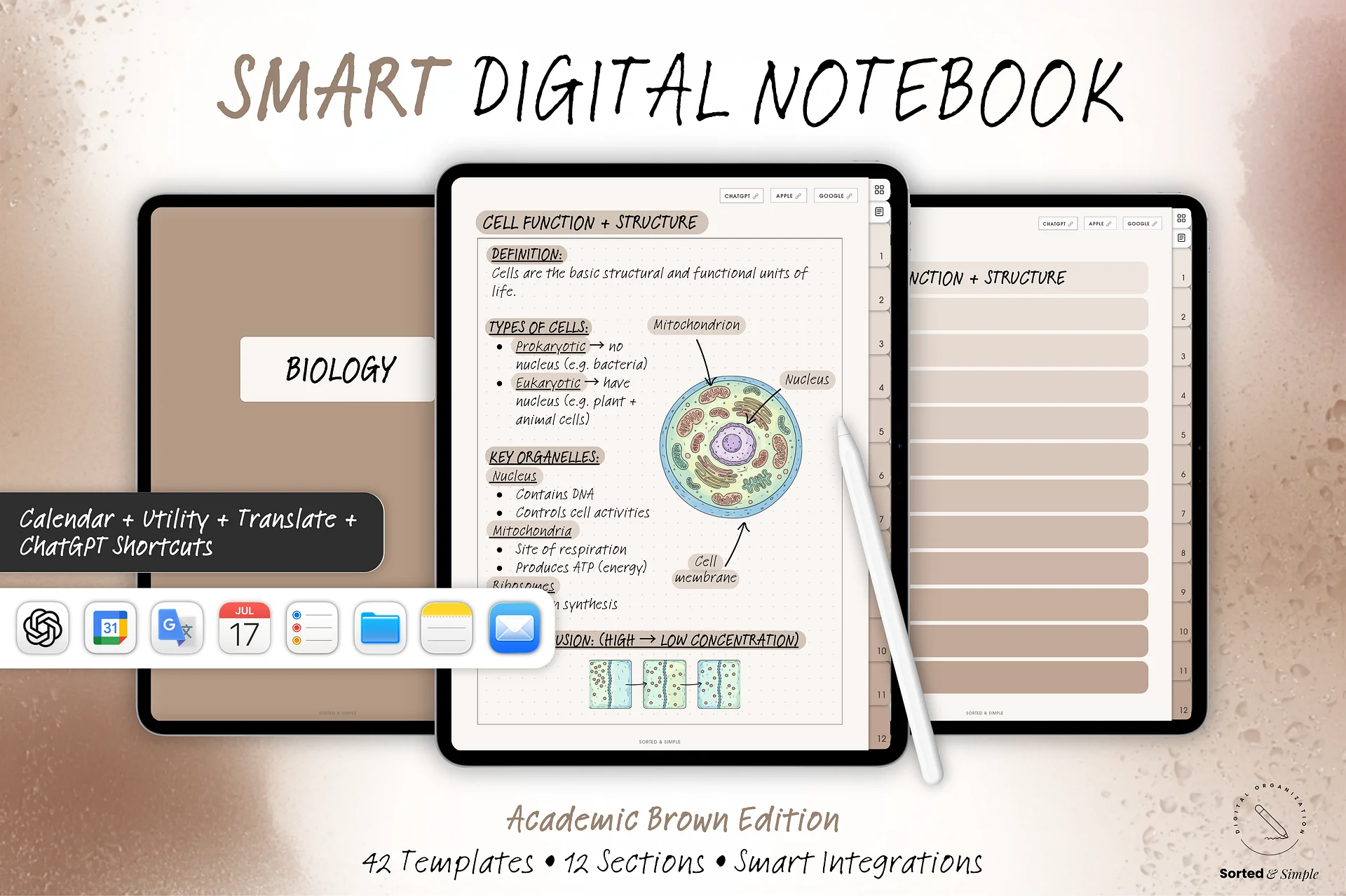 Smart Digital Notebook - Academic Brown product image (1)