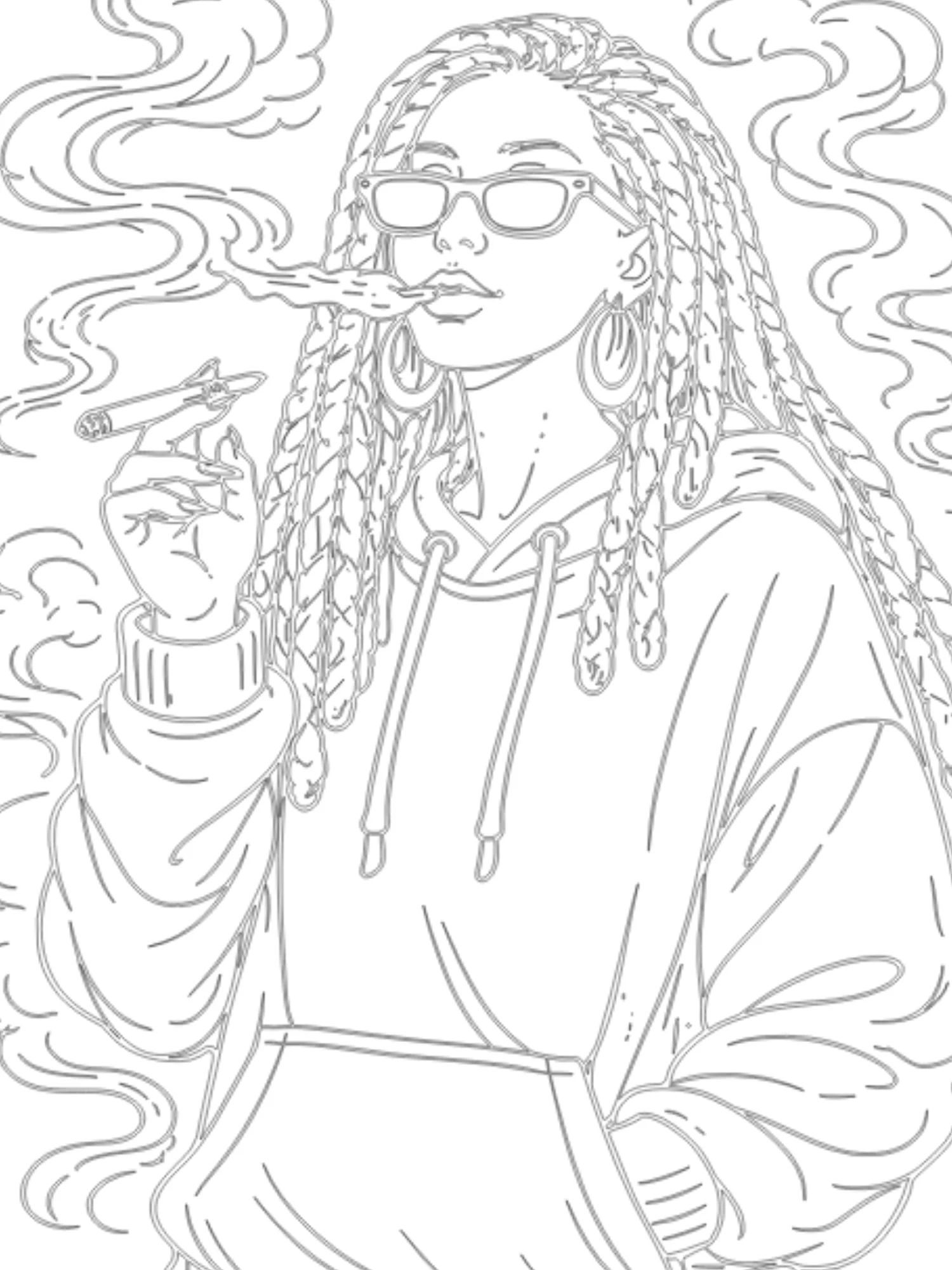 High Life Style: Portraits – Everyday Moments (An Adult Coloring Book) - DIGITAL product image (2)