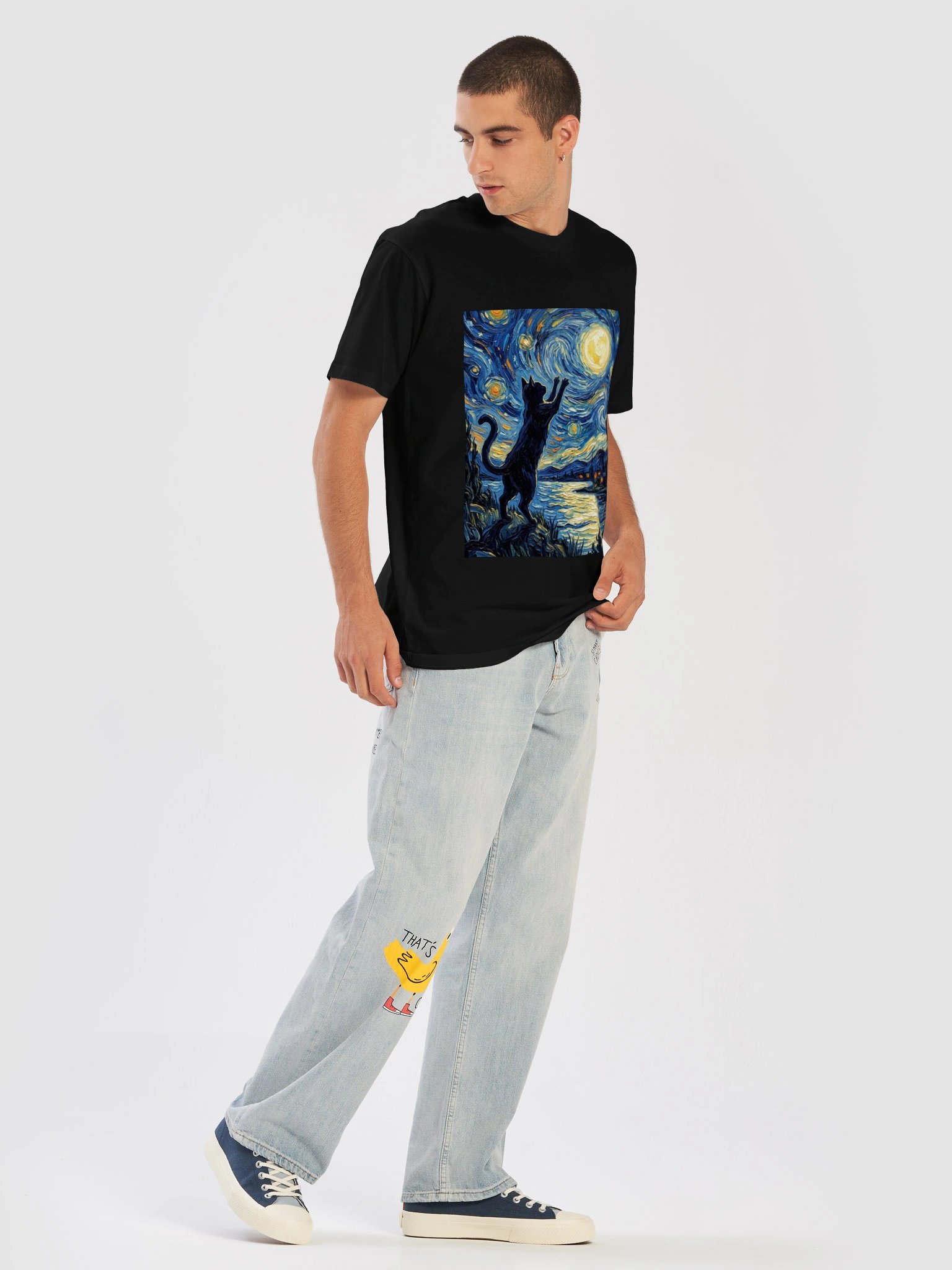 Starry Night Cat Tee product image (5)