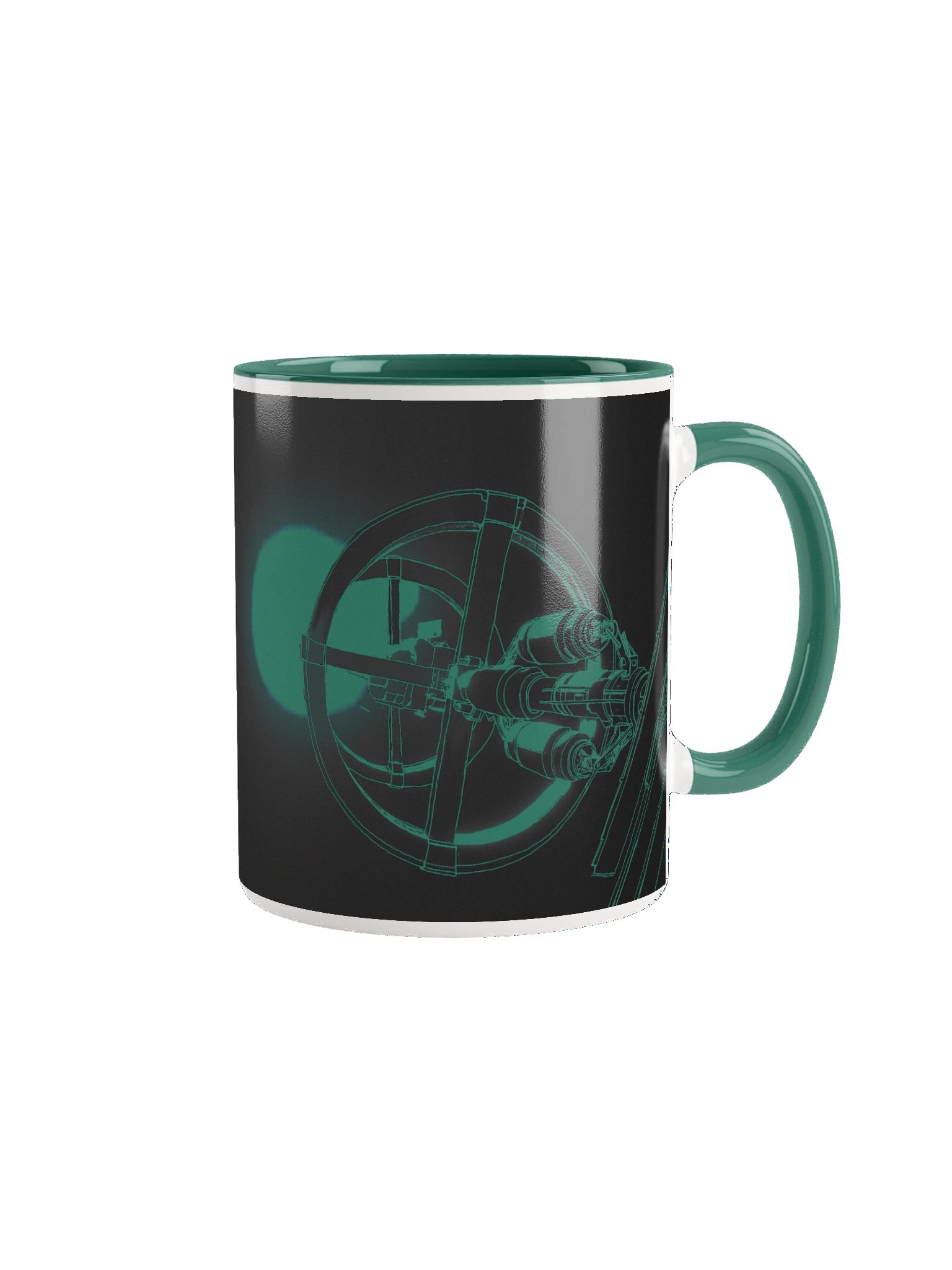 Space Station Mug - Dark Green product image (1)