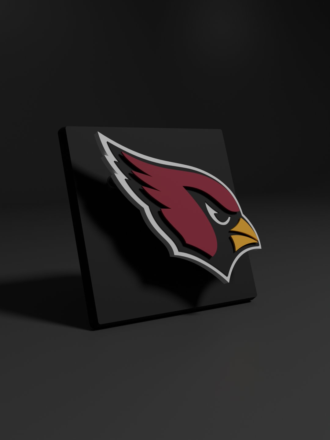 Arizona Cardinals 3D Printed Floating Logo Sign (Digital File Only) product image (1)