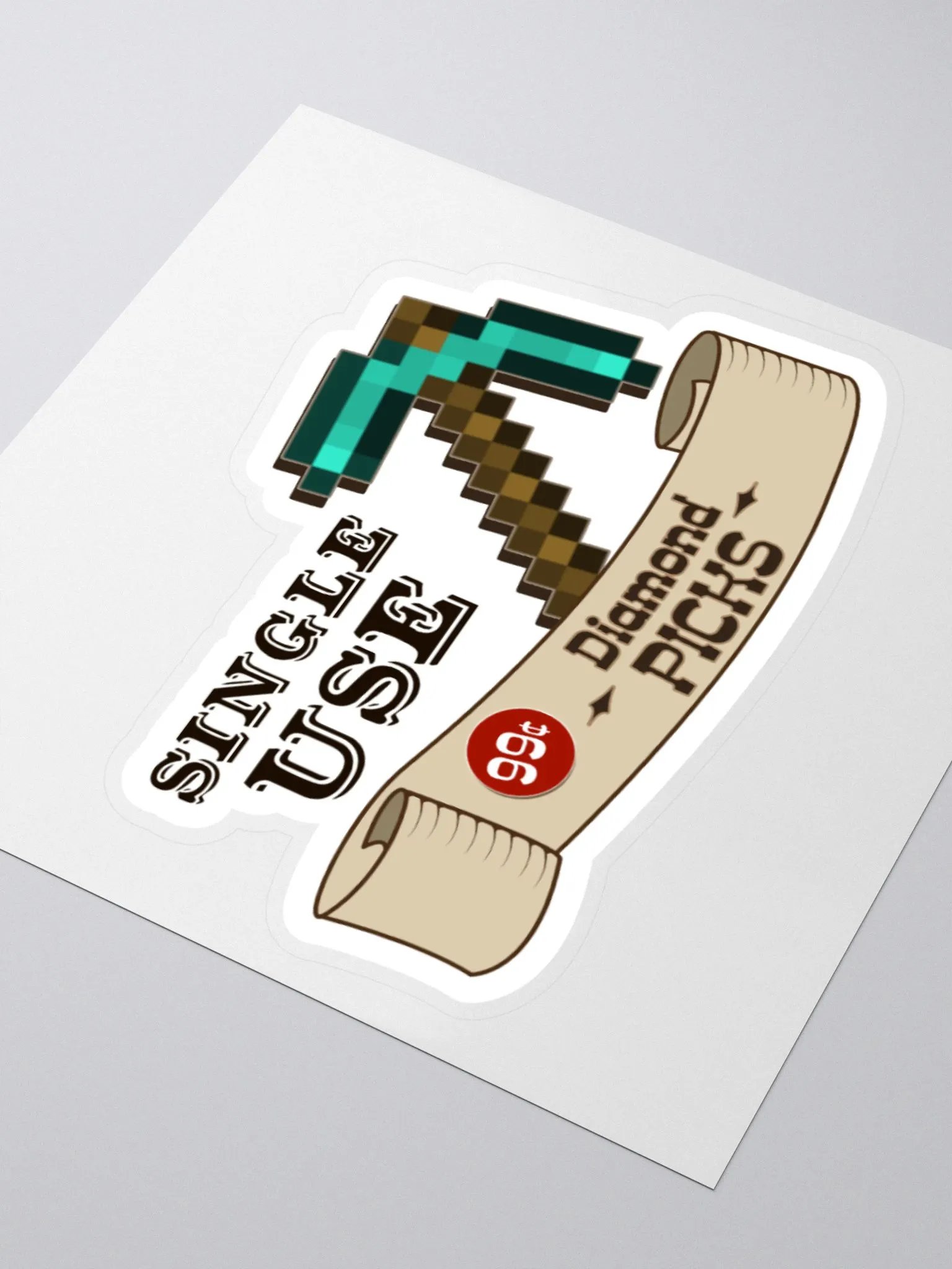 Single Use Pickaxes Sticker product image (3)