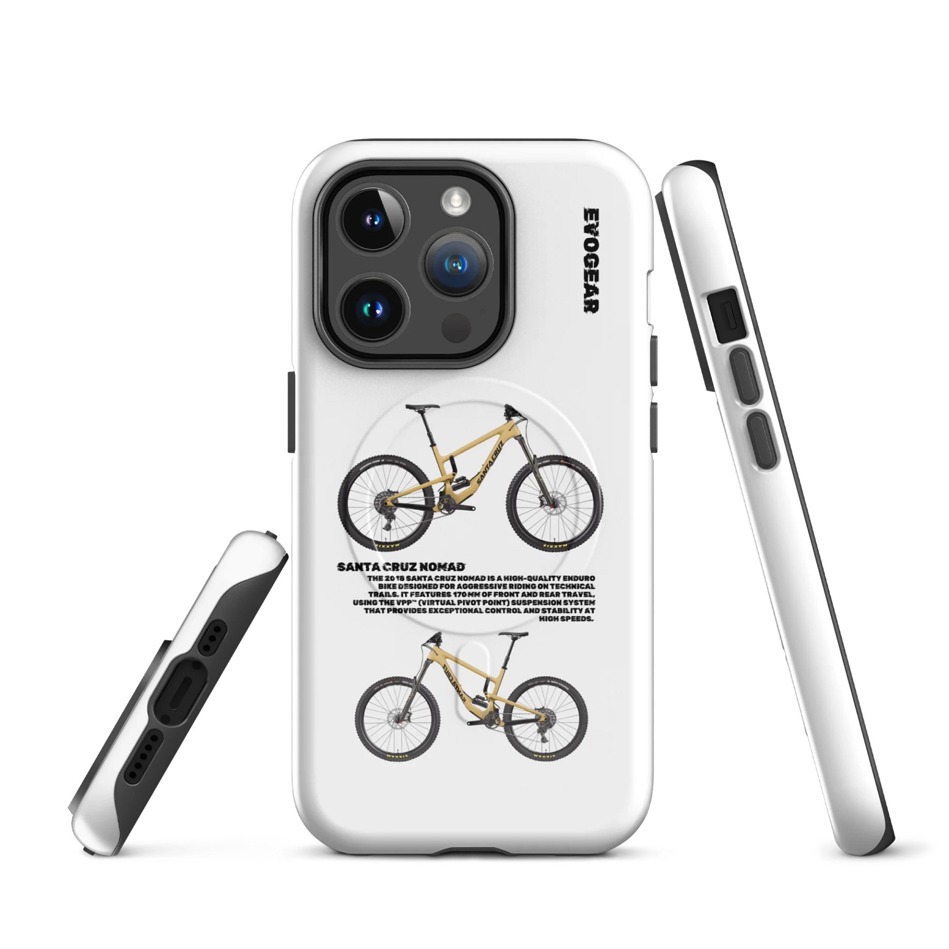White Santa Cruz Nomad iPhone MagSafe Case product image (3)