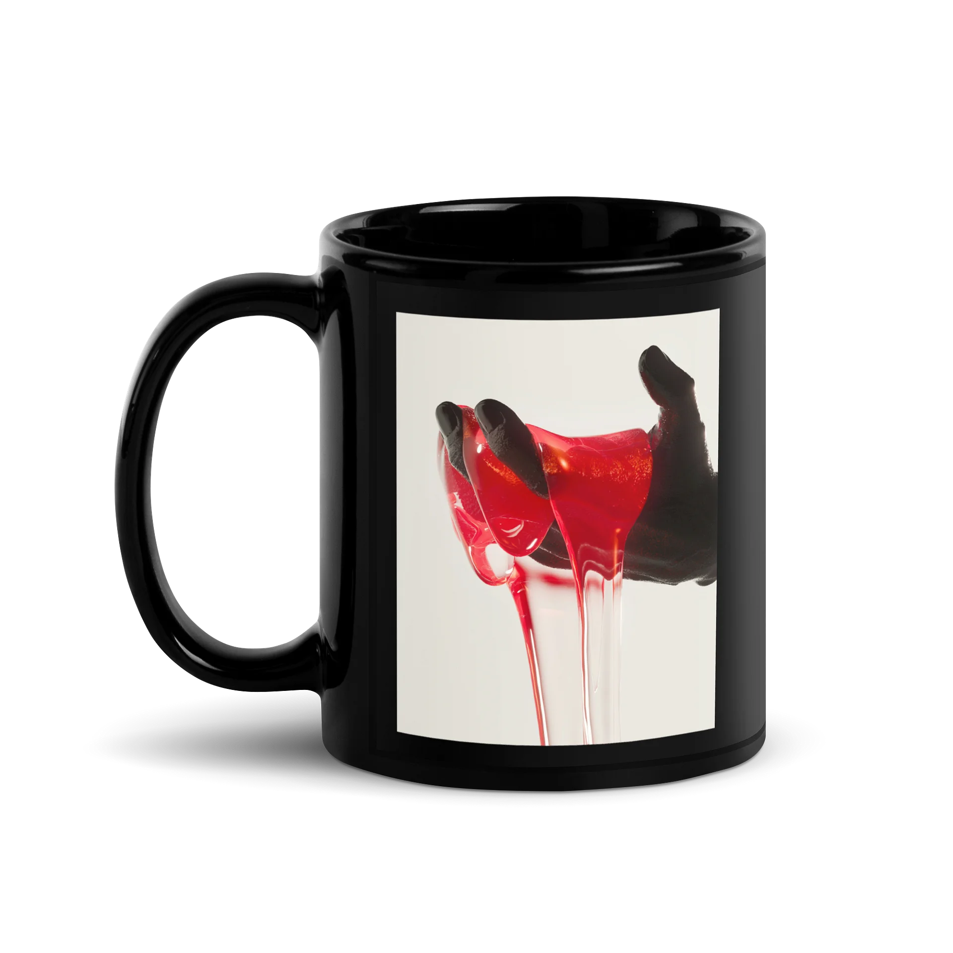 Red Drip Split Gloss Mug product image (1)