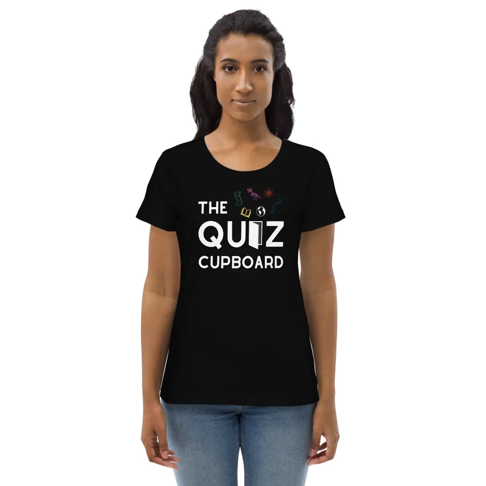 Quiz Cupboard Fitted T-Shirt Black product image (4)