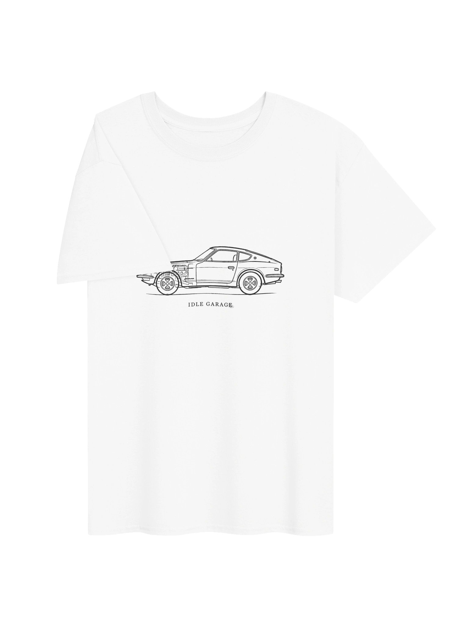 Idle Garage Classic Car Line Art Tee product image (3)