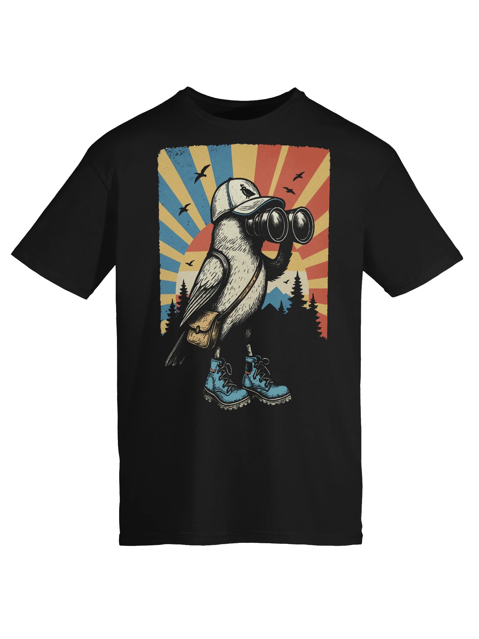 Bird Nerd Shirt Retro Birdwatching Ornithologist Birder Funny product image (4)