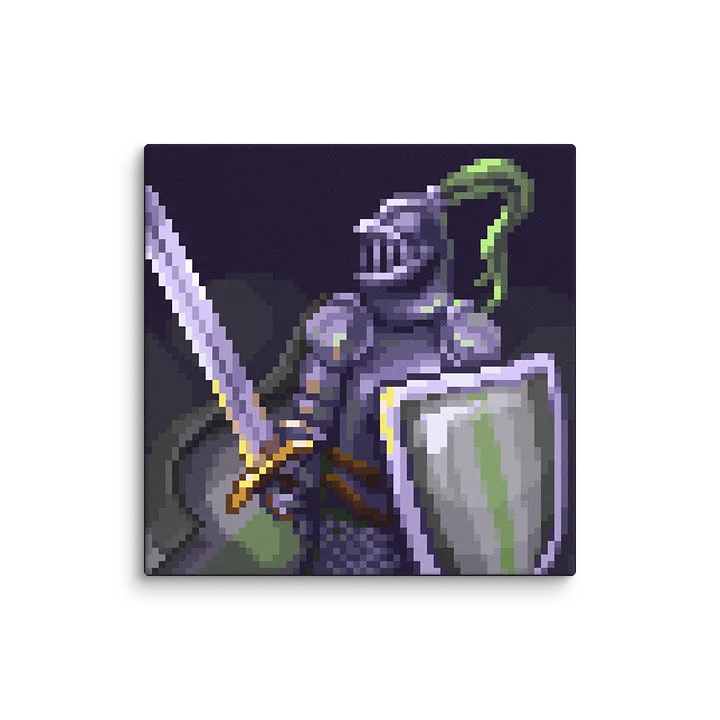 Agender Knight Pixel Art Canvas Print product image (2)