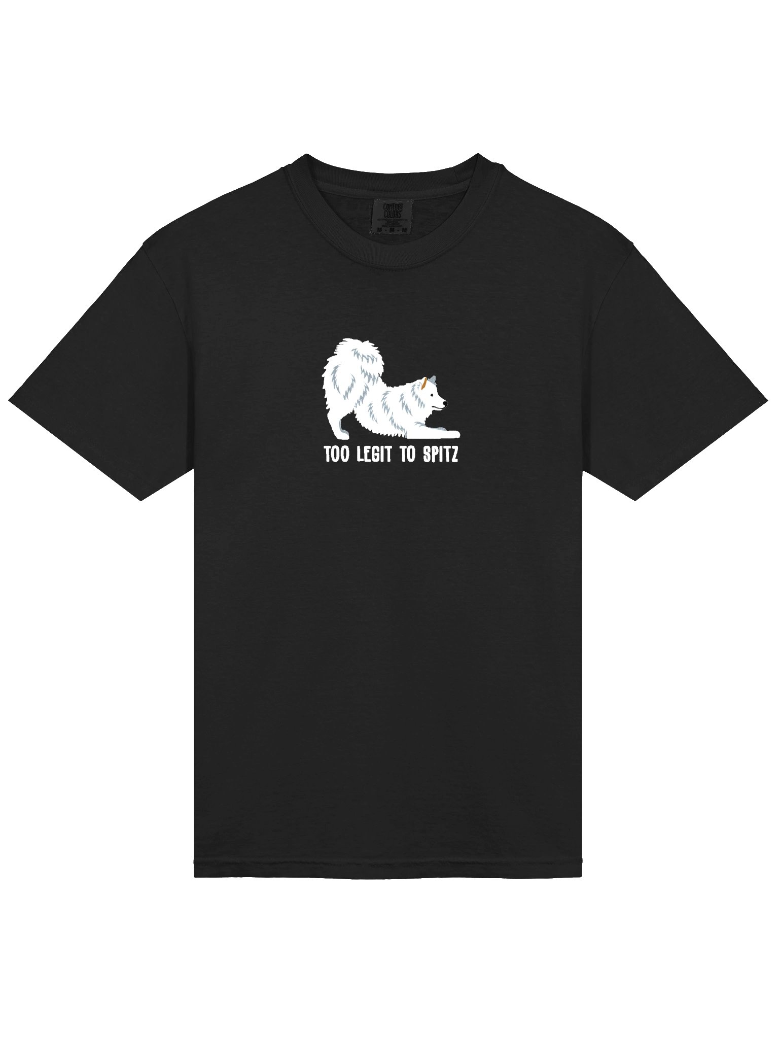 Too Legit to Spitz T-Shirt(Embroidered) of an American Eskimo Dog product image (6)