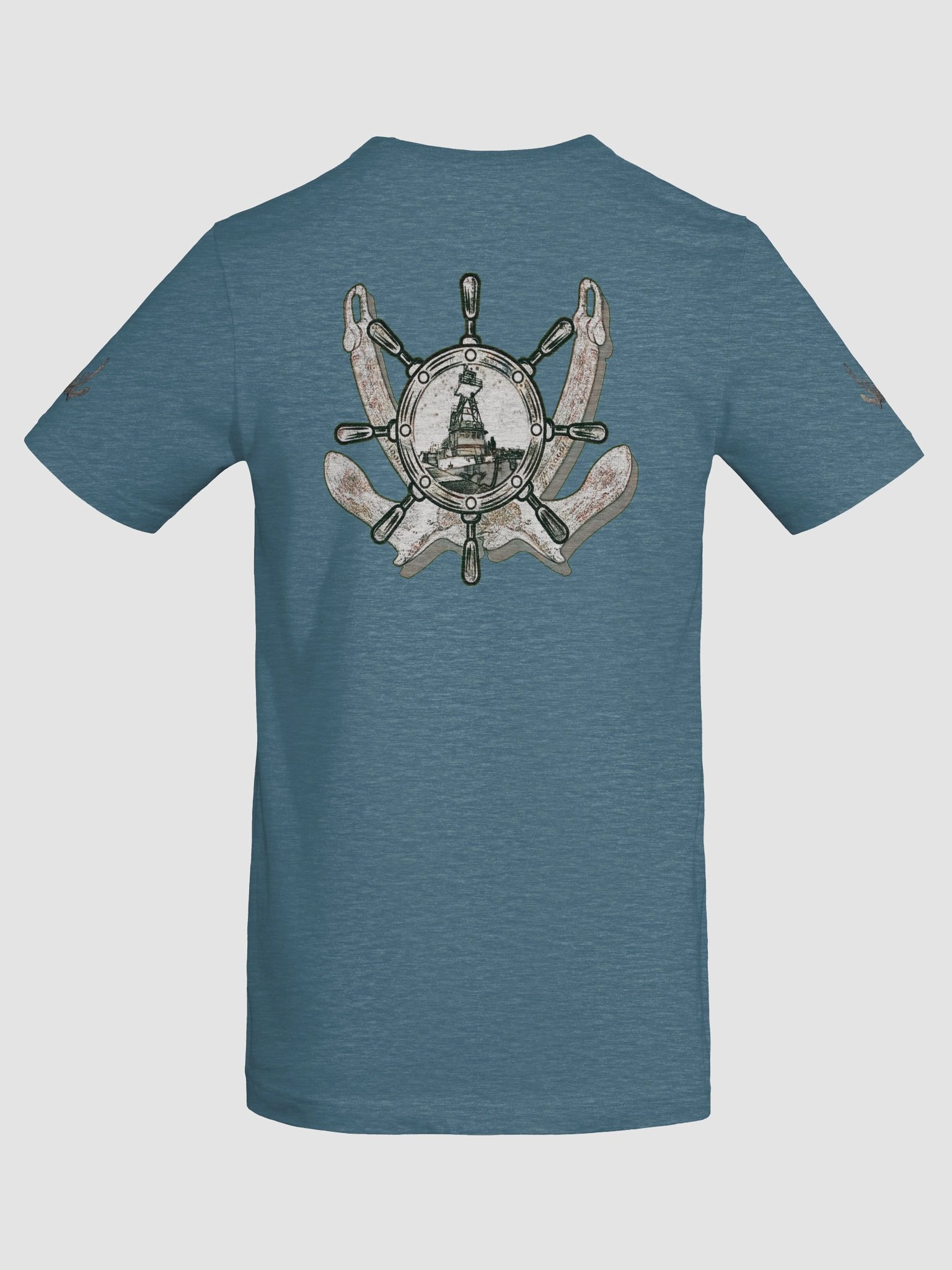 Twin Anchor - Ship Wheel & Tug CE – Vigilant Marine Workwear | Twin Anchor Apparel Sternwatch Tee Line product image (8)