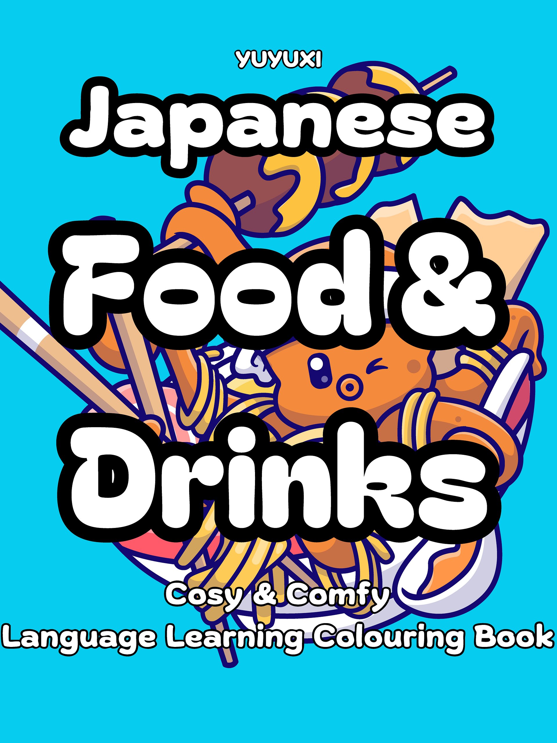 Japanese Food & Drinks Cosy Colouring Book (Preorder) product image (1)