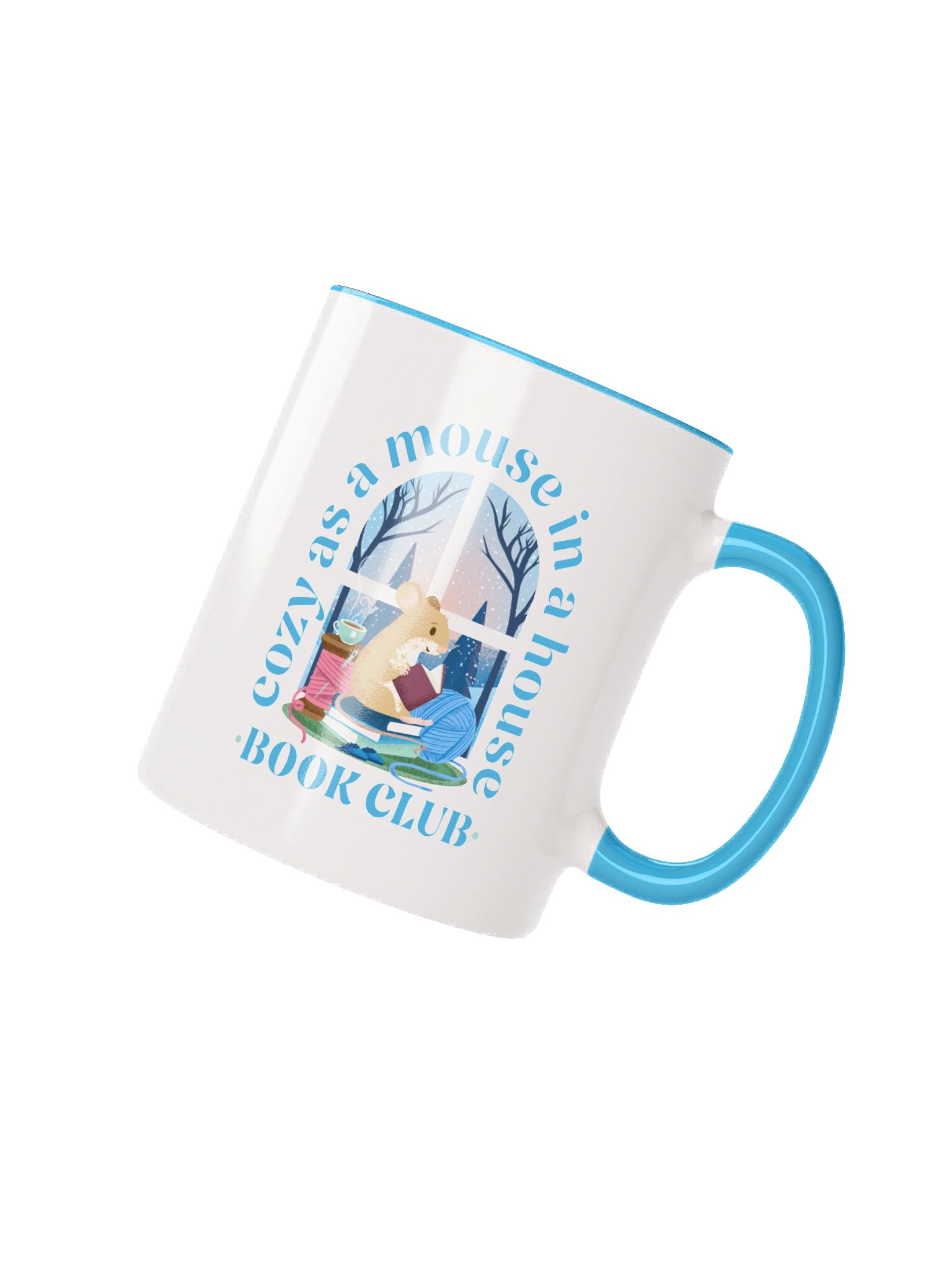 Cozy Mouse Book Club Inside Color Mug product image (8)