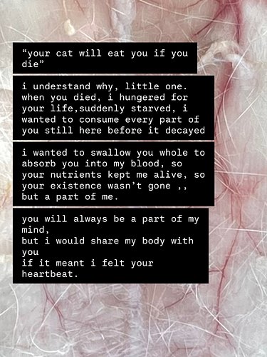 bodies change form. we are all shapeshifters, willingly or not.