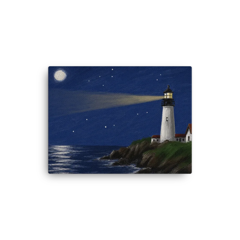 Moonlit Lighthouse Canvas Art product image (10)