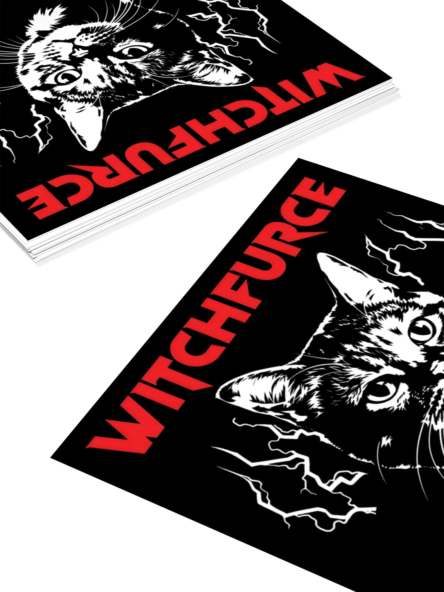 Cats and Metal — Witchfurce Patches Sticker product image (12)