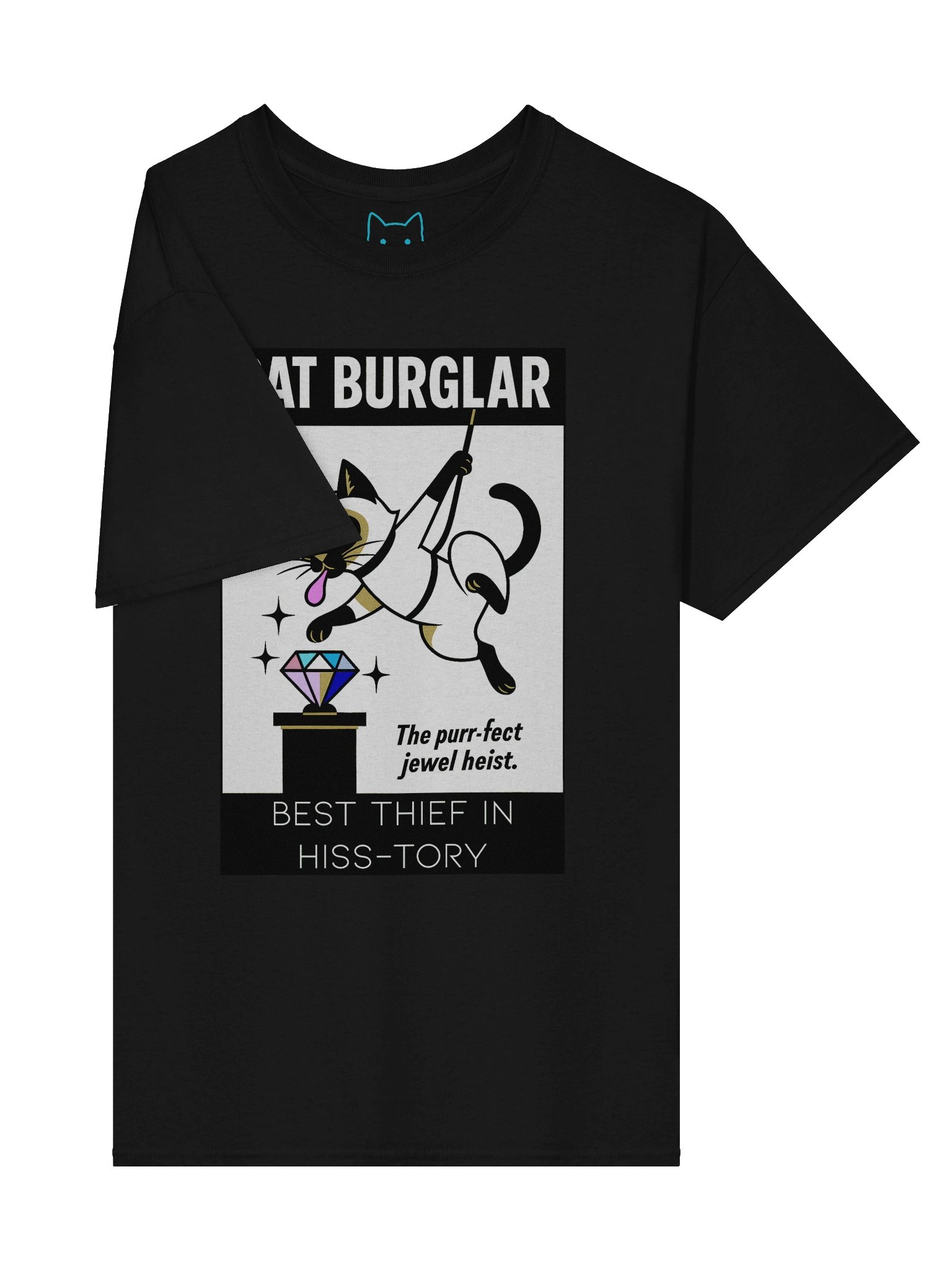 Cat Burglar Purr-fect Jewel Heist Boxy Fit Unisex T-Shirt product image (30)