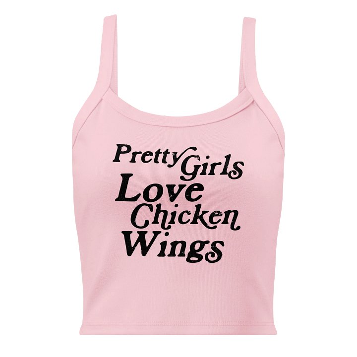 PRETTY GIRLS LOVE CHICKEN WINGS (PINK) product image (1)