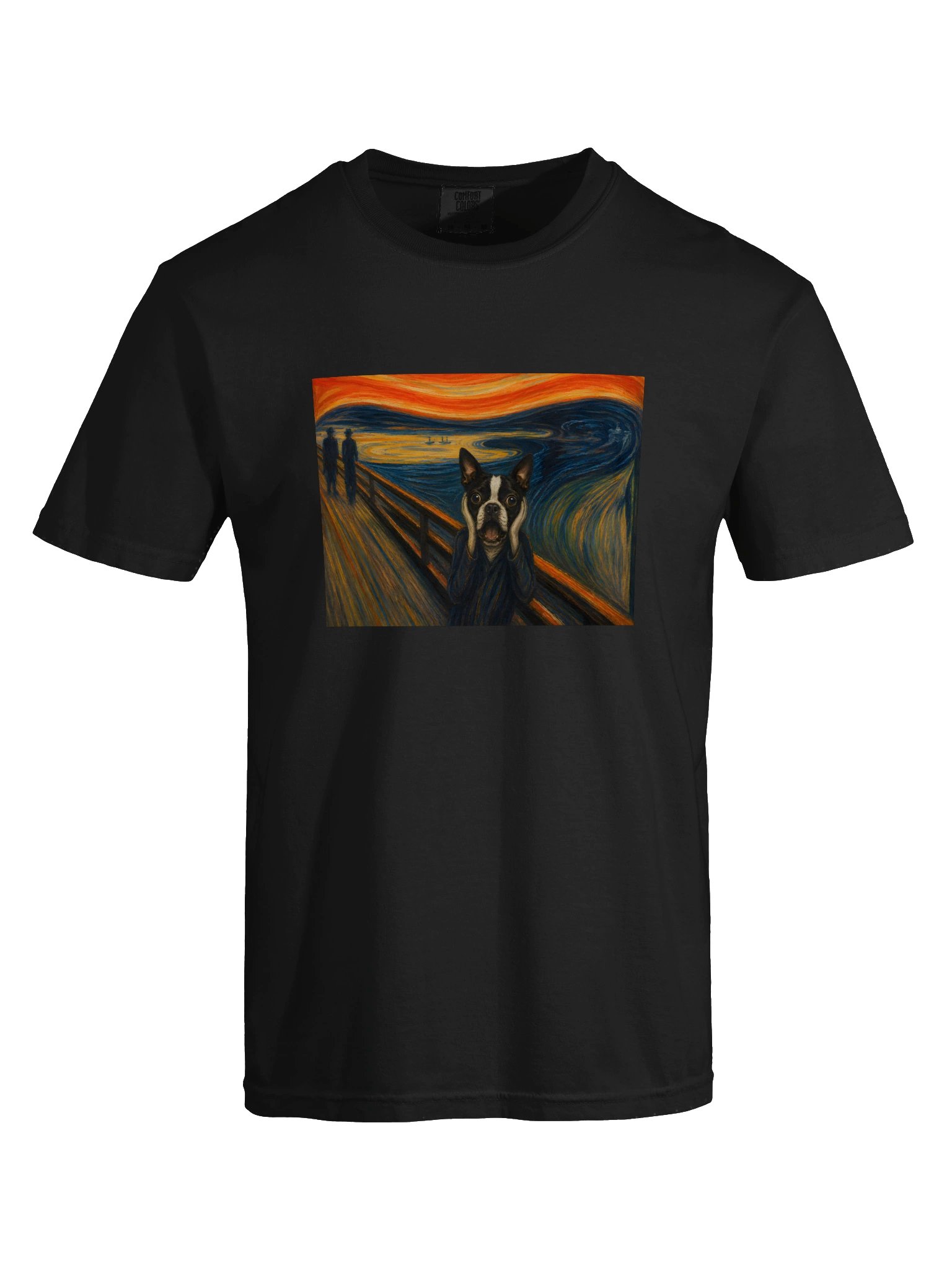 Boston Terrier The Scream T-Shirt product image (4)