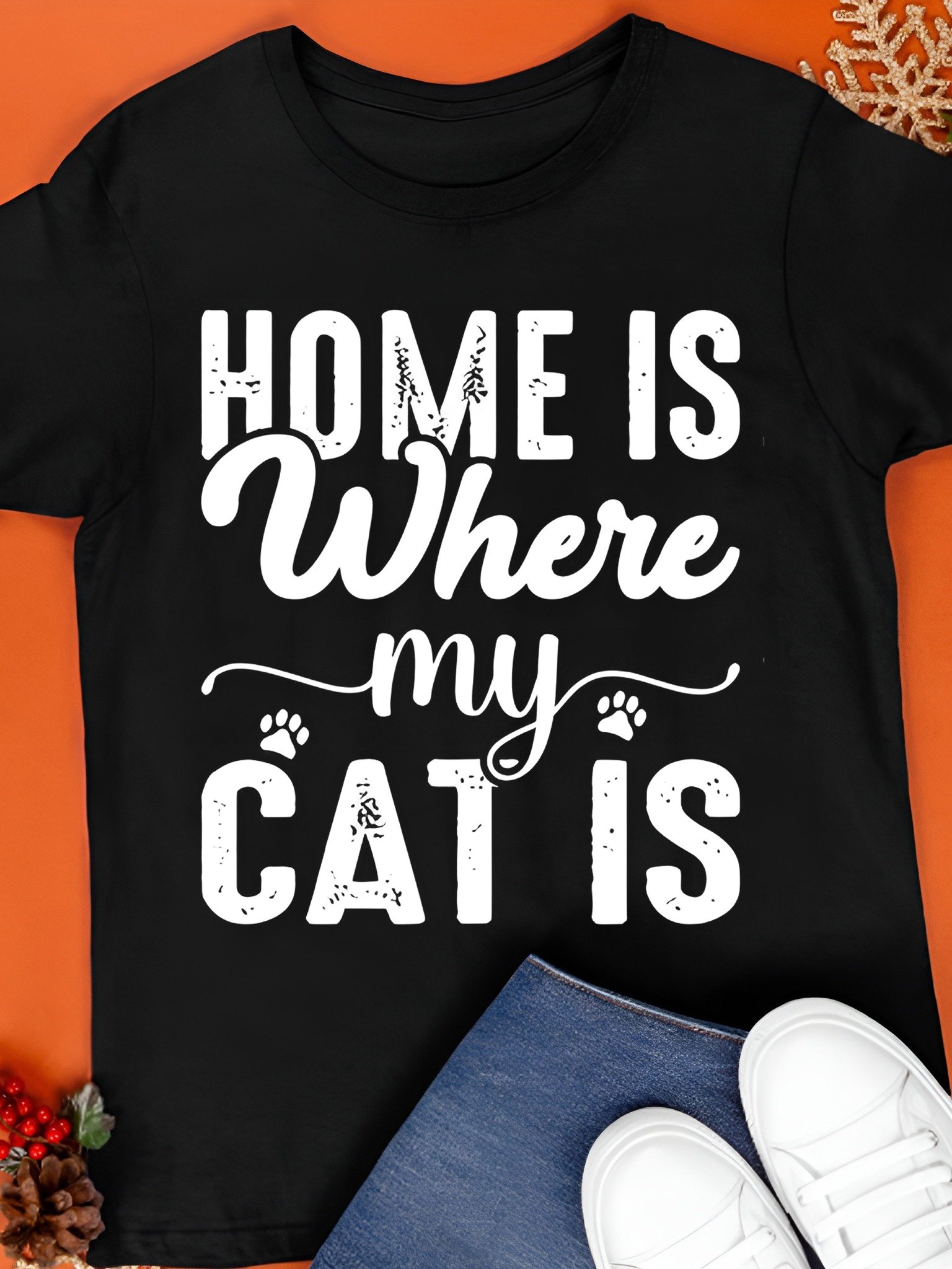 Home Is Where My Cat Is Shirt product image (1)