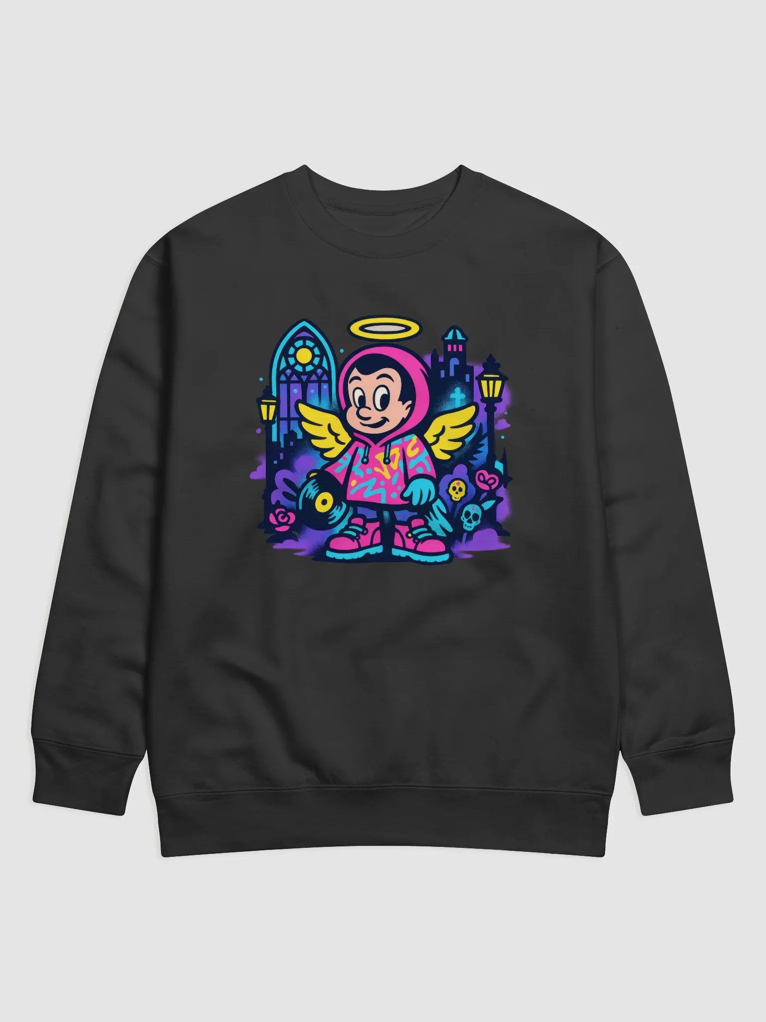 Angel Wings Vinyl Record Hoodie product image (4)