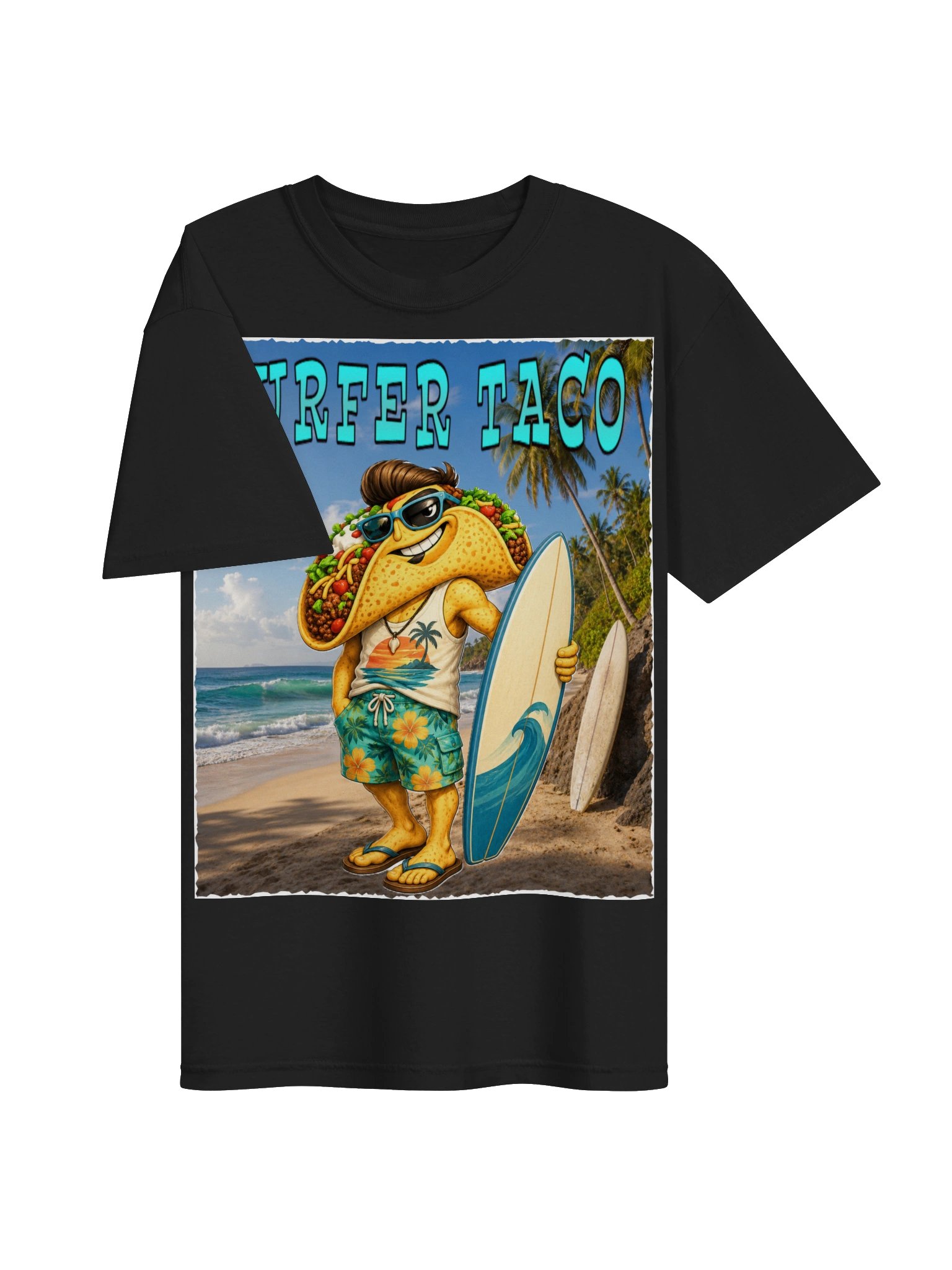 Surfer Taco Beach Vibes Tee - The Taco family product image (32)