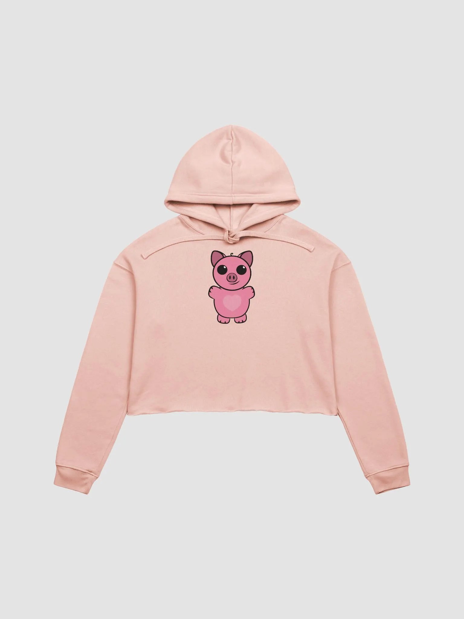 Squiggly Heart Fleece Crop Hoodie product image (1)