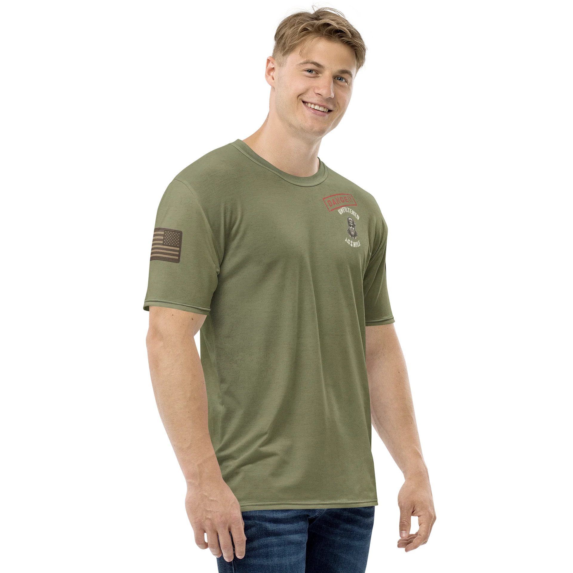 Unfiltered Asshole MötoGraffitti Tee in OD product image (4)