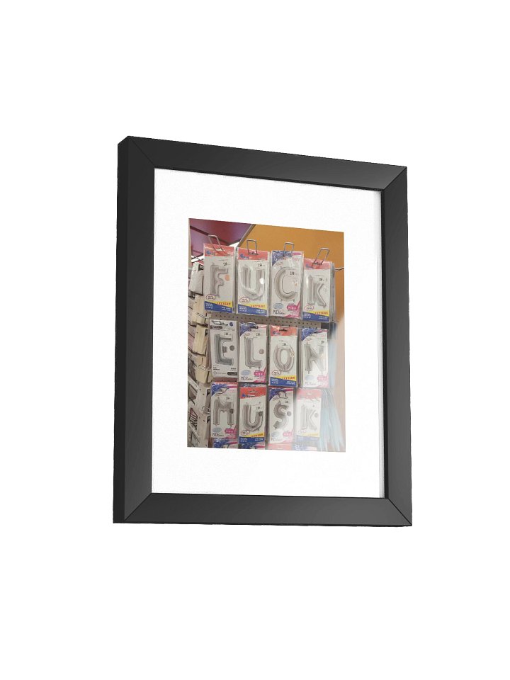 FUCK ELON MUSK - Framed Matte Poster product image (2)