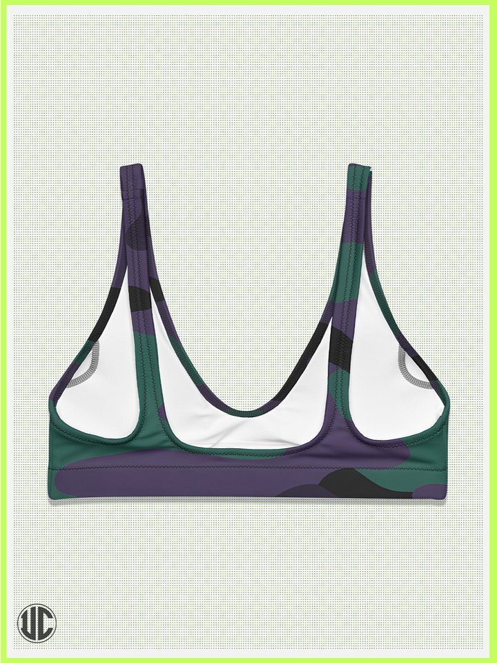 UnkoCon – Midnight Purple Camo Bikini Top product image (2)