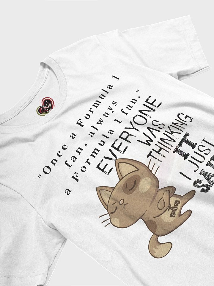 Sassy Cat Crossed Arms Cartoon T-Shirt product image (2)