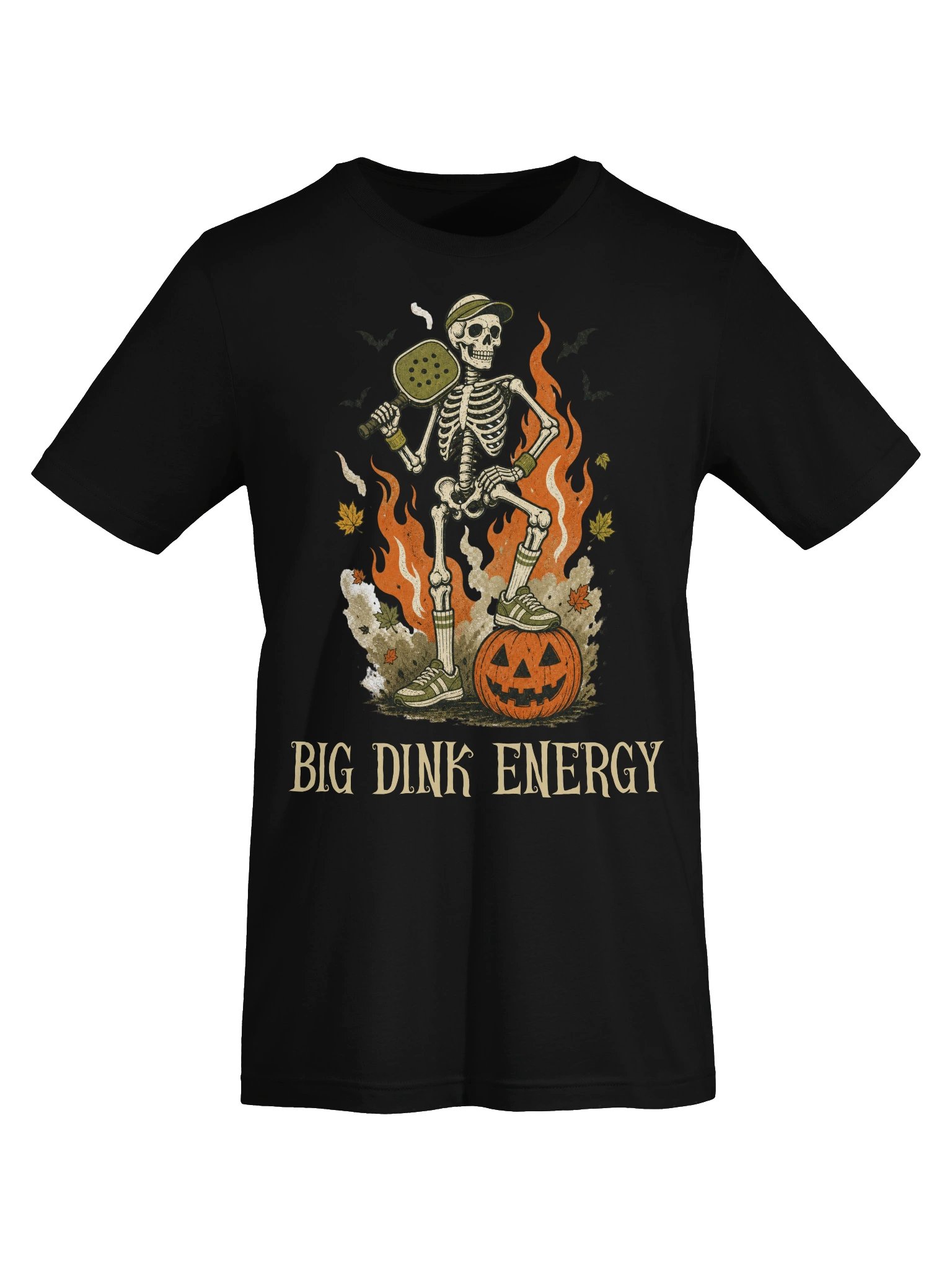 Big Dink Energy Halloween Pickleball Shirt | Skeleton Graphic Tee product image (2)